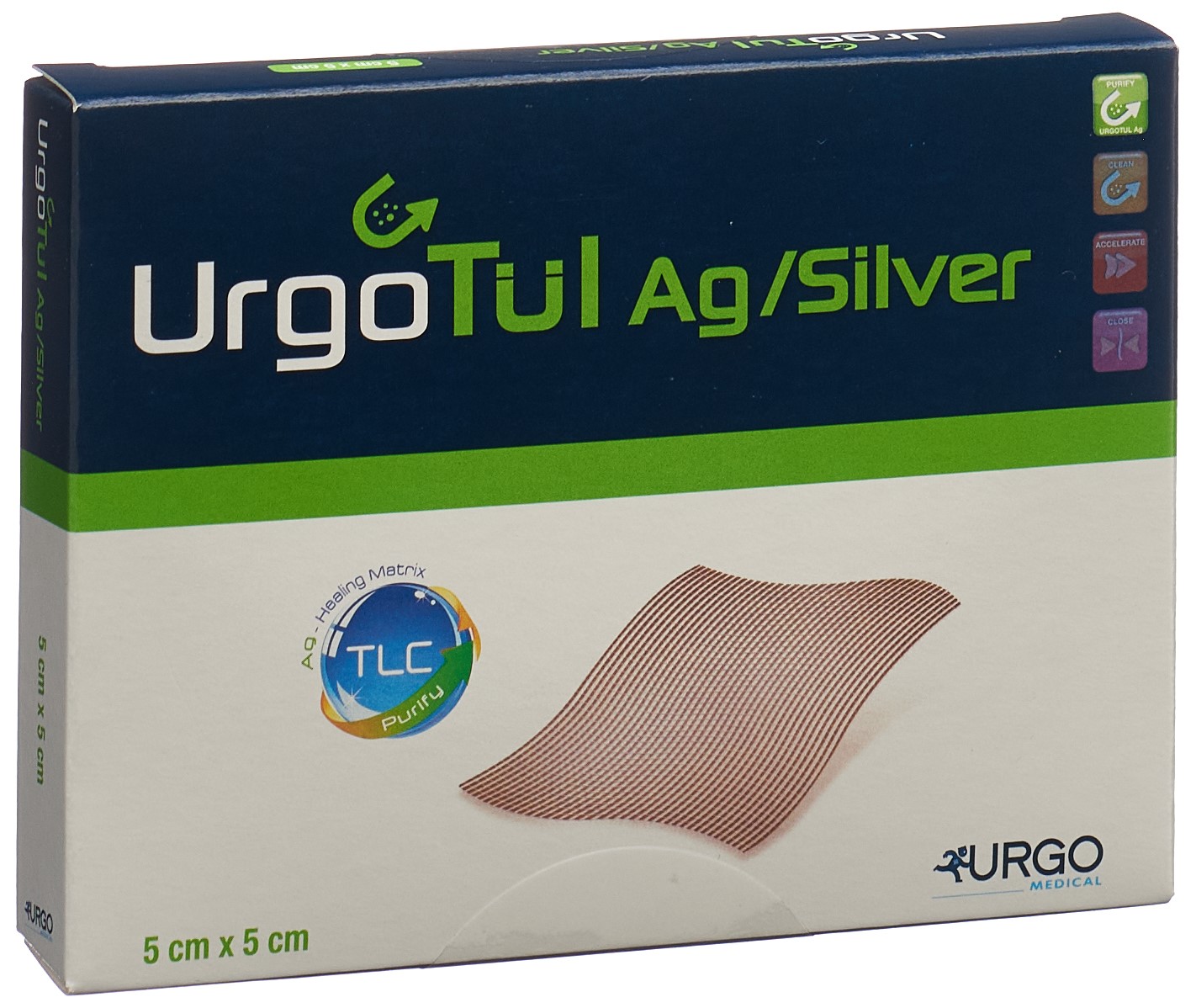 URGOTÜL Silver Wundauflage 5x5cm 10 Stk