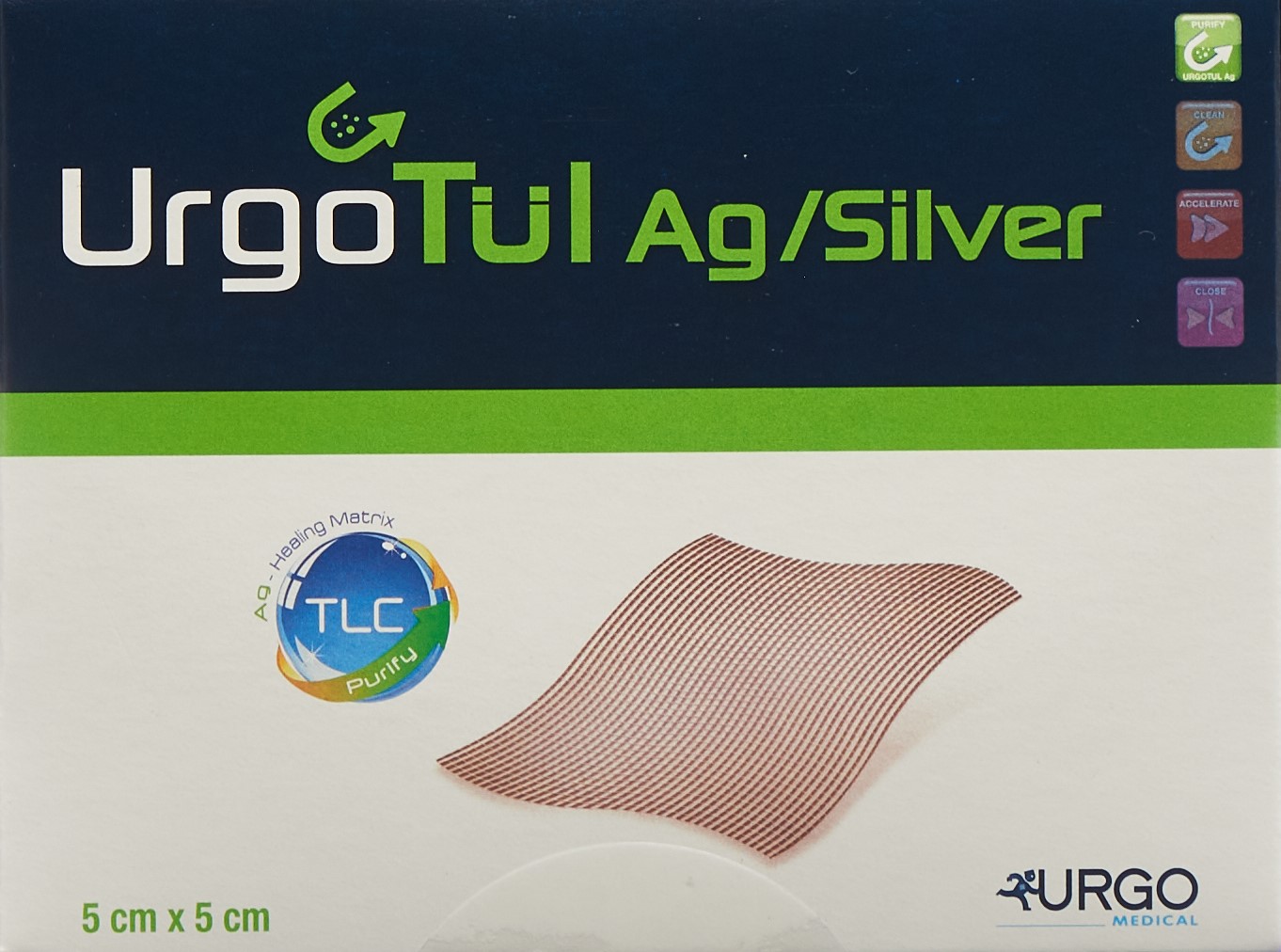 URGOTÜL Silver Wundauflage 5x5cm 10 Stk