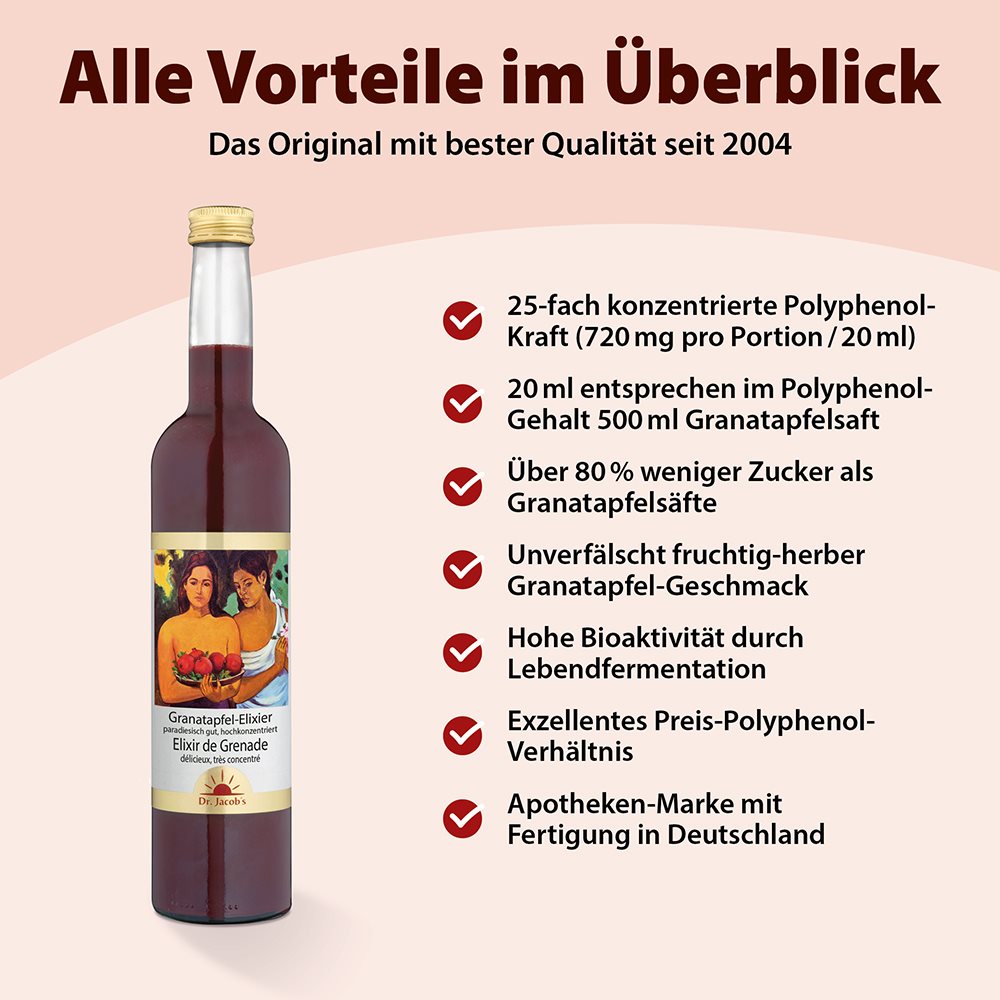 DR. JACOB'S Granatapfel-Elixier Original Fl 500 ml