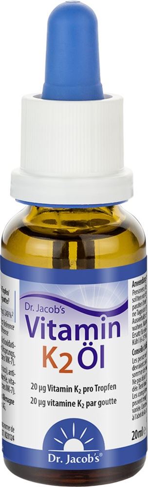 DR. JACOB'S Vitamin K2 Öl Tropfen MK7 20 ml