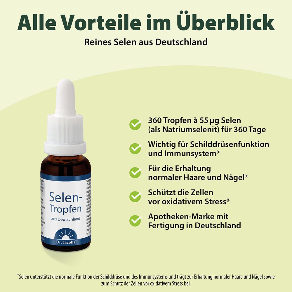 DR. JACOB'S Selen Tropfen 55 mcg Pip Fl 20 ml