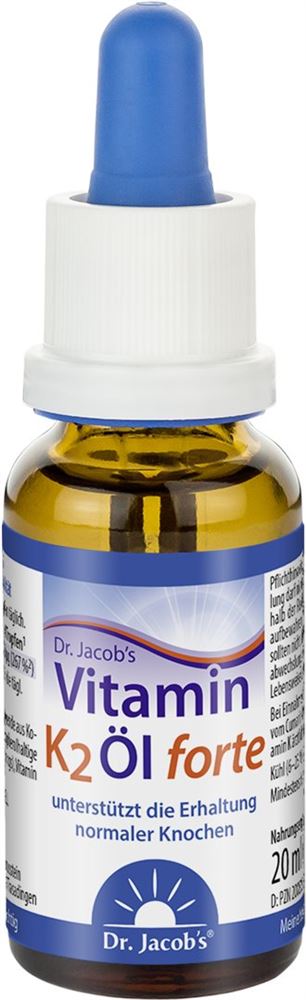 DR. JACOB'S Vit K2 Öl forte 50 mcg MK7 20 ml