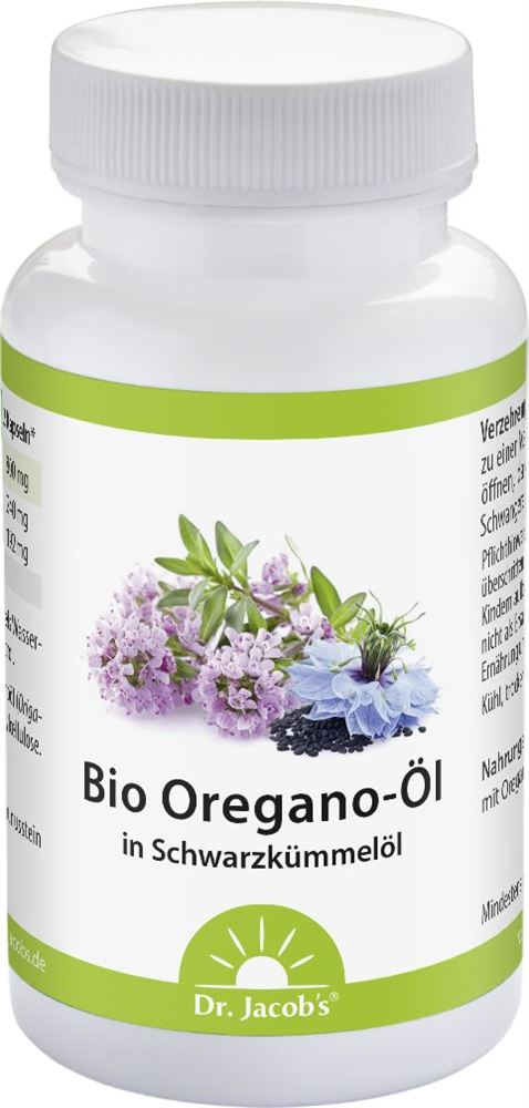 DR. JACOB'S Oregano-Öl Kaps Bio vegan 60 Stk