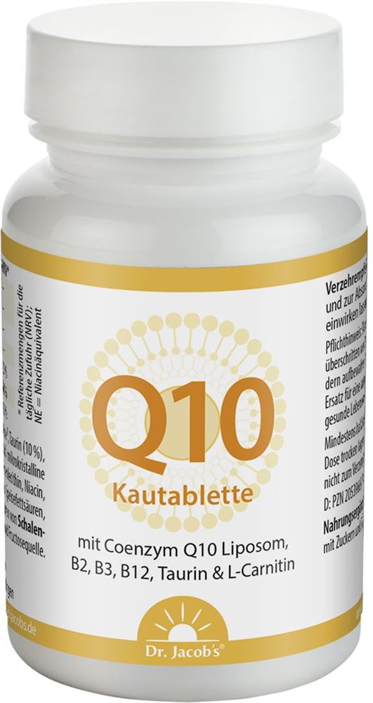 DR. JACOB'S Coenzym Q10 Kautabl Taurin L-Car 60 g