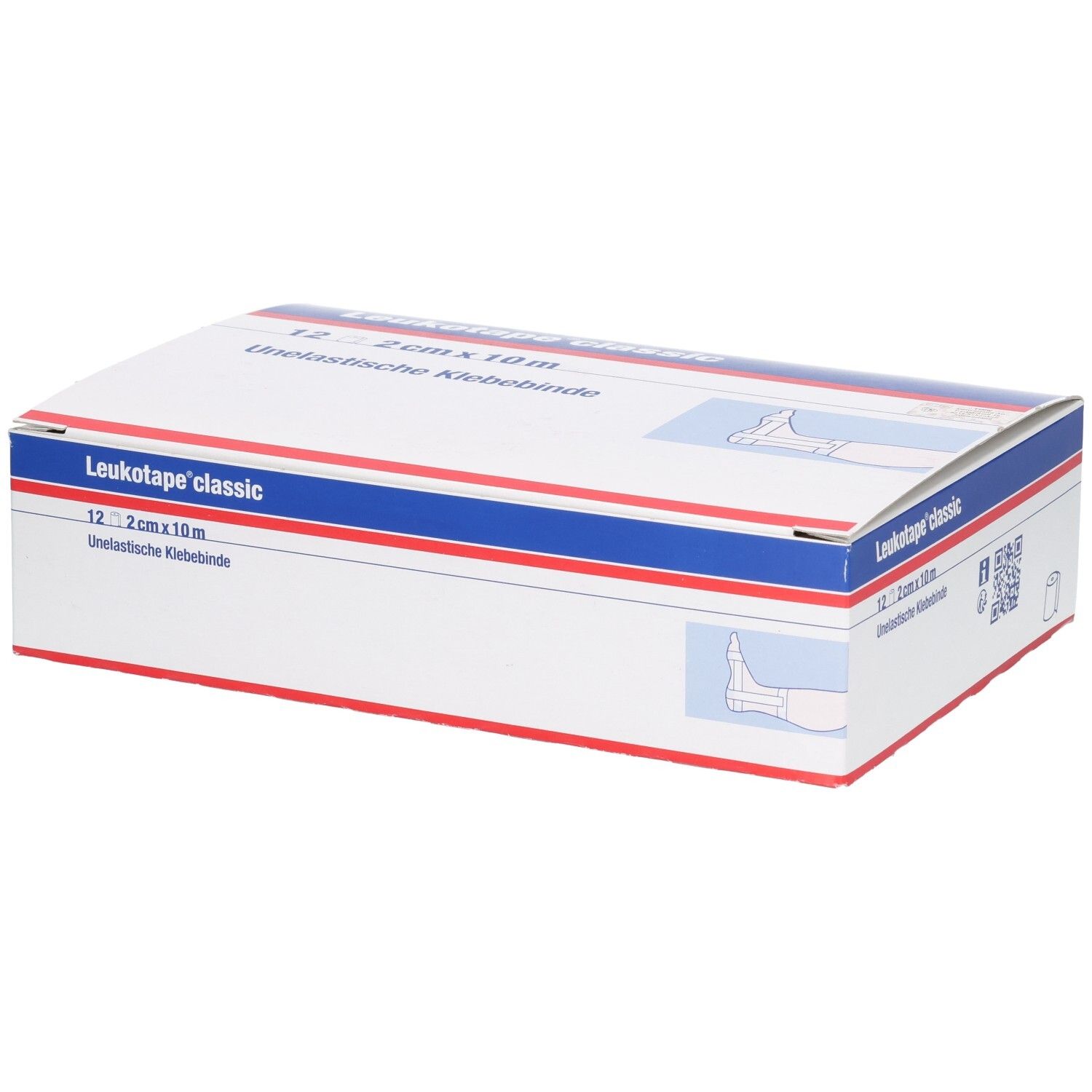 LEUKOTAPE classic economy 10mx2cm weiss 12 Stk