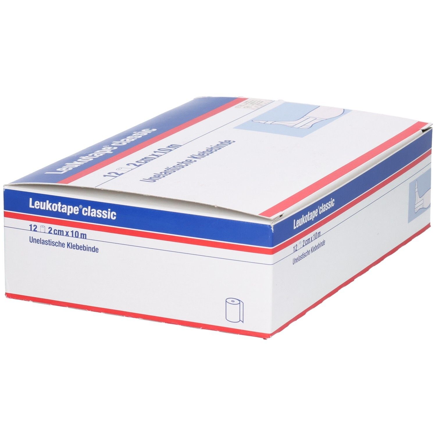 LEUKOTAPE classic economy 10mx2cm weiss 12 Stk