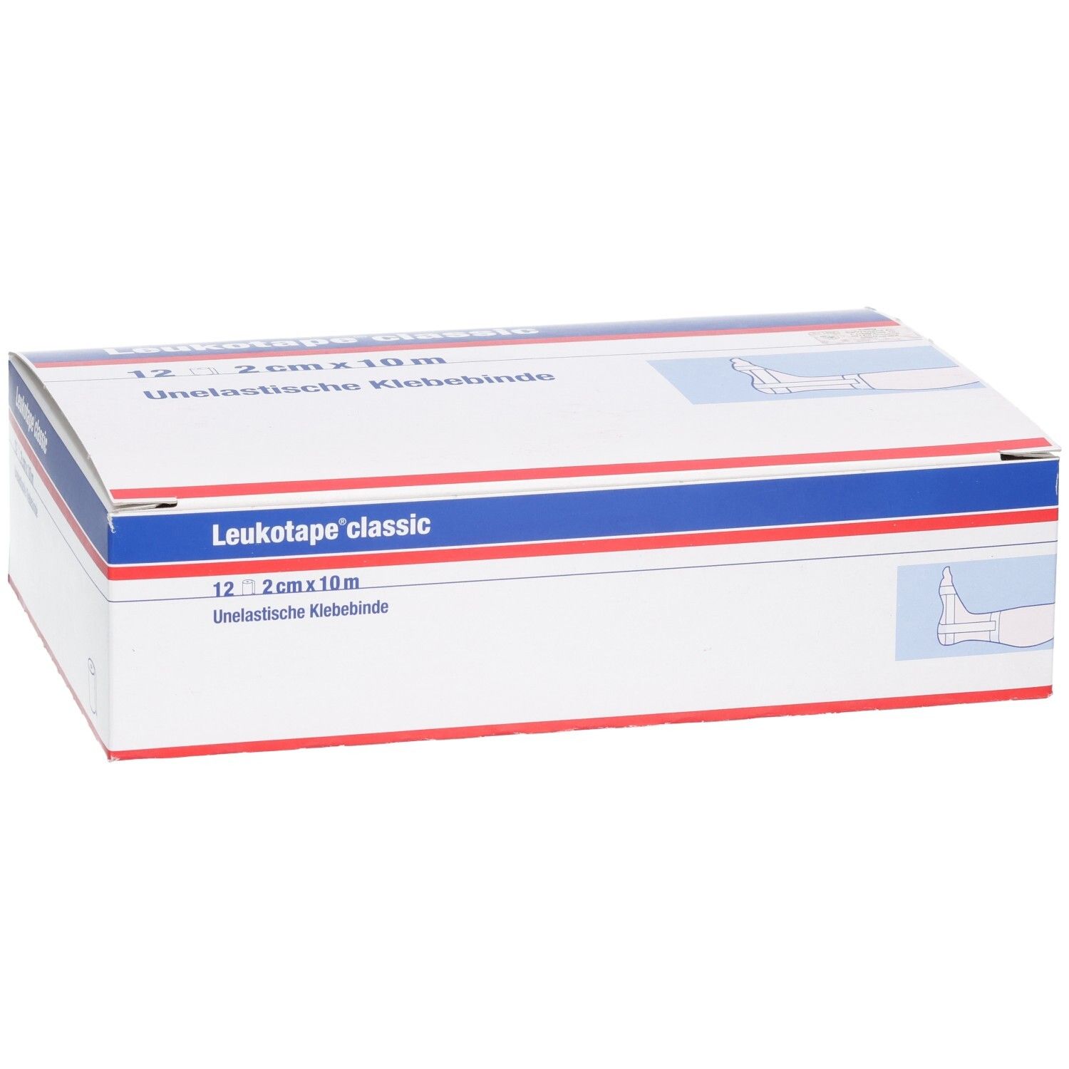 LEUKOTAPE classic economy 10mx2cm weiss 12 Stk