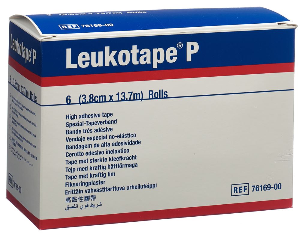 LEUKOTAPE P Pflasterband 13.7mx3.8cm 6 Stk