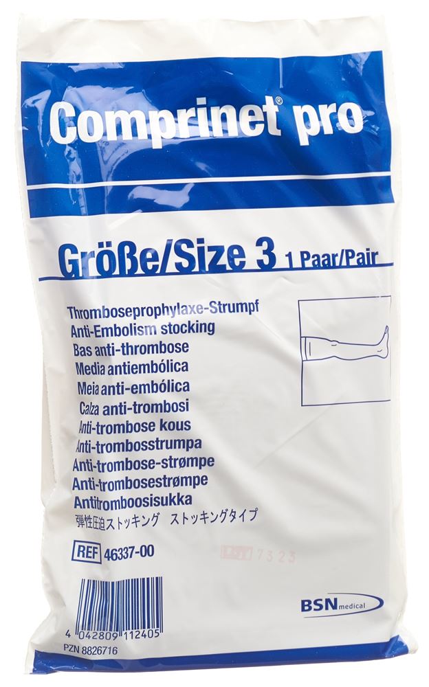 COMPRINET PRO Thrombo A-G Gr3 norm weiss 1 Paar