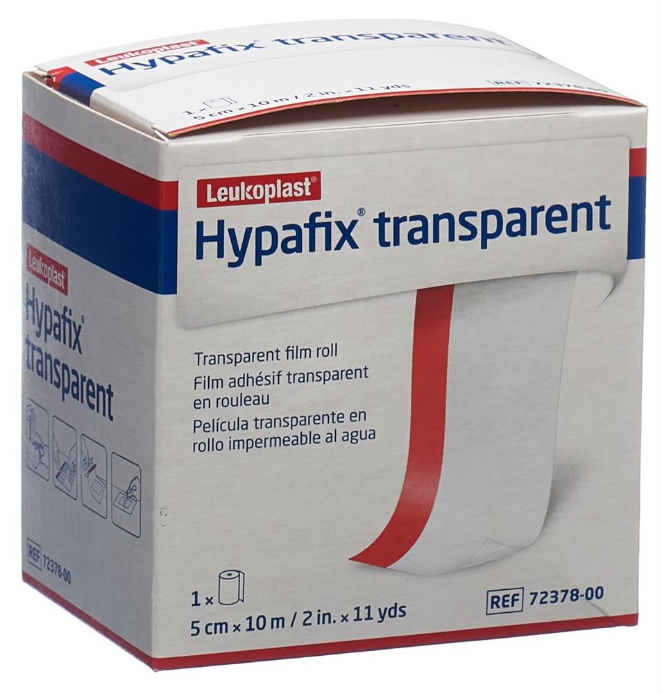 HYPAFIX transparent 5cmx10m unsteril Rolle