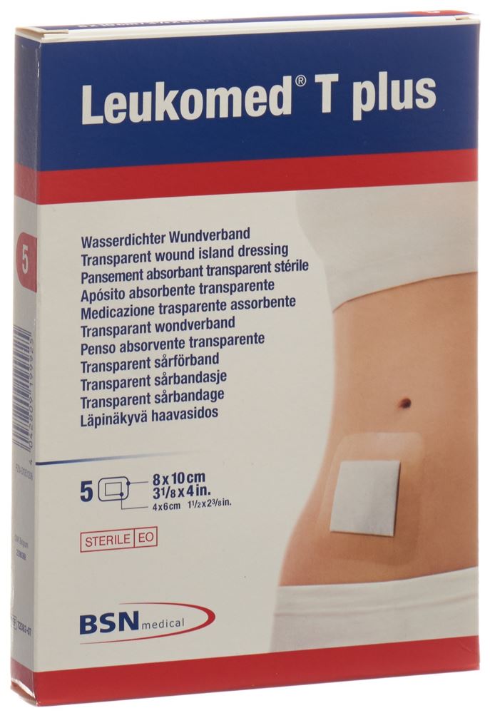 LEUKOMED T plus trans Verb 8x10cm 5 Stk