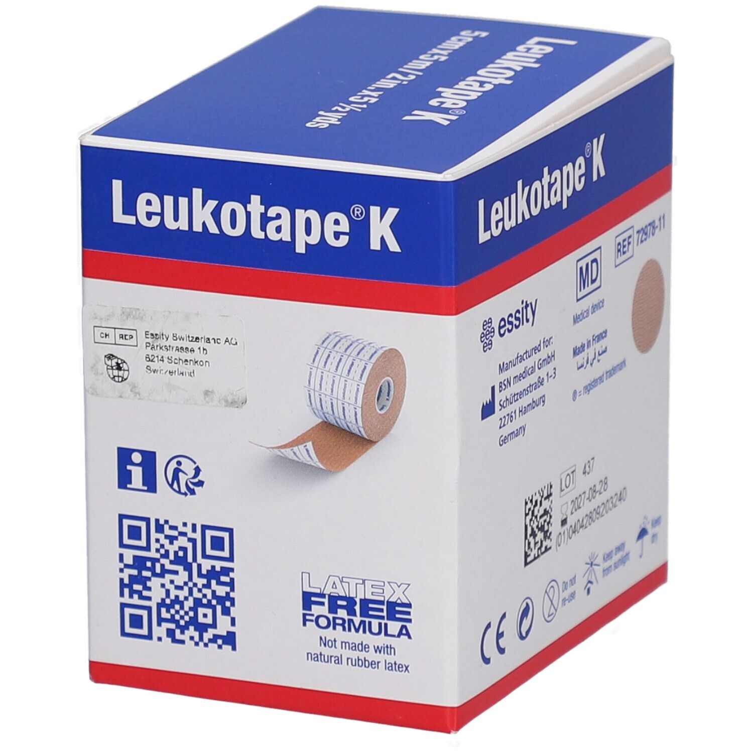 Tape Leukotape K 5cmx5m (hautfarbig)