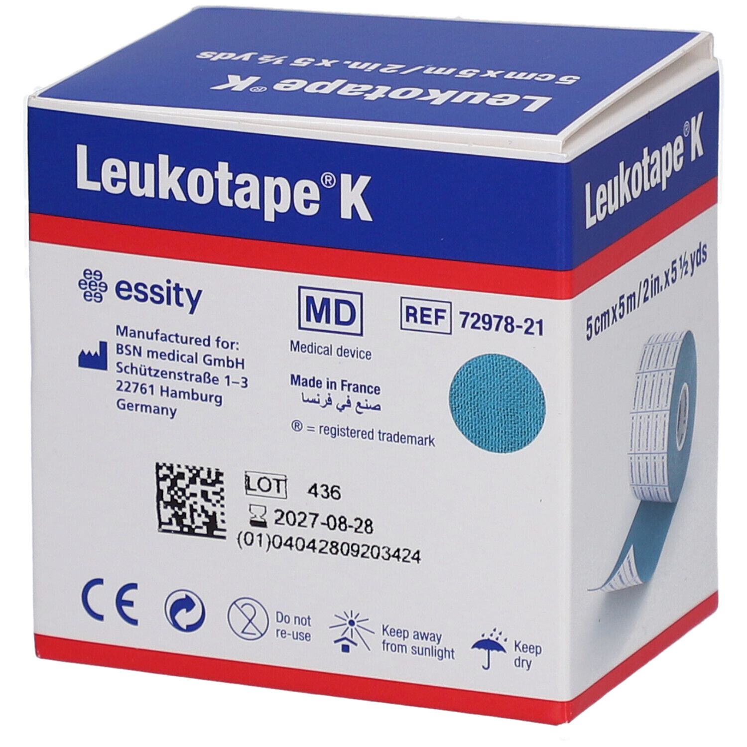 Tape Leukotape K 5cmx5m (blau)