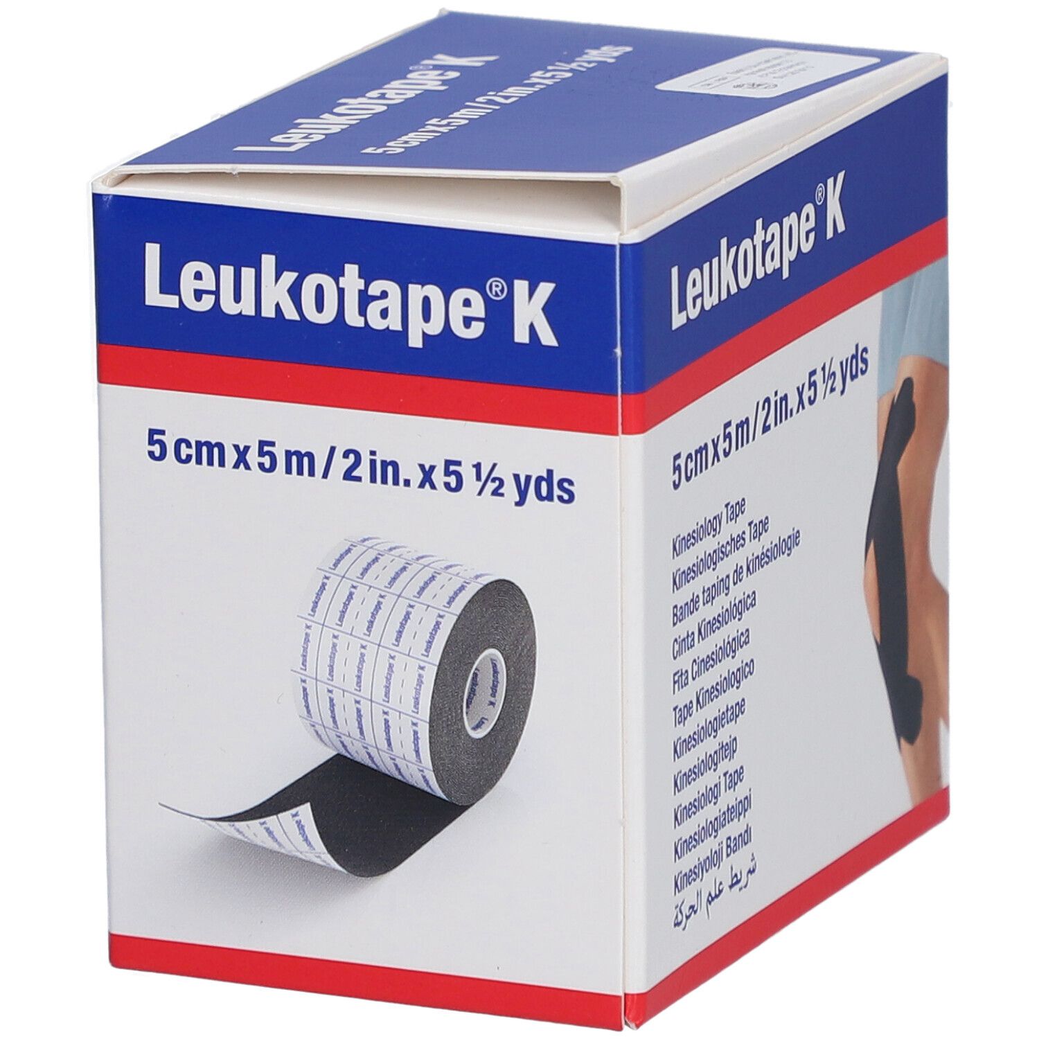 LEUKOTAPE K Kinesiologi Tape 5mx5cm schwarz