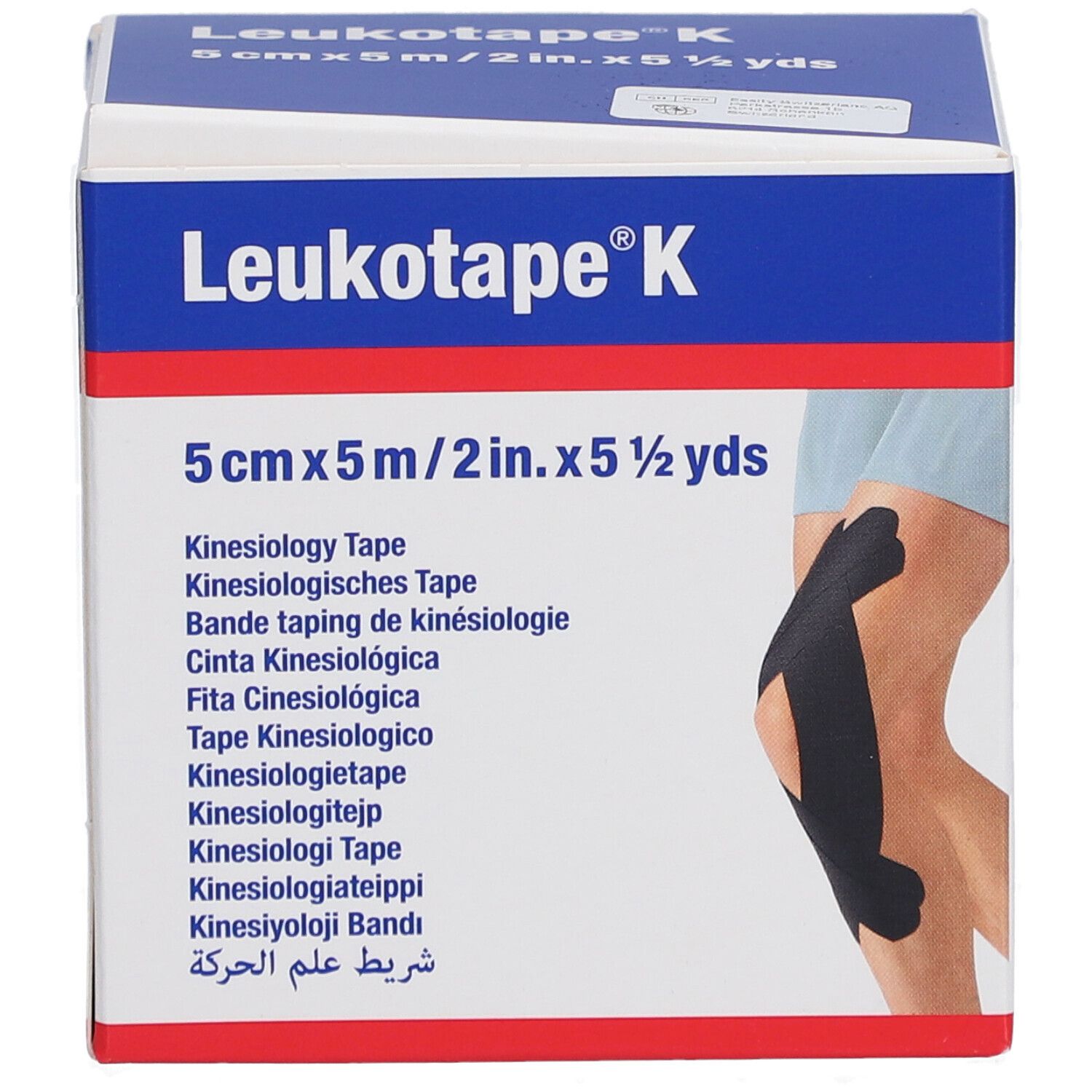 LEUKOTAPE K Kinesiologi Tape 5mx5cm schwarz