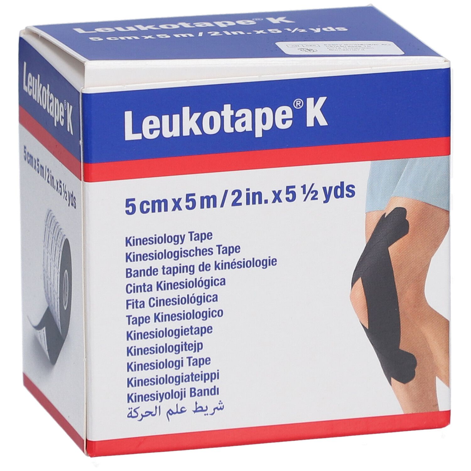 LEUKOTAPE K Kinesiologi Tape 5mx5cm schwarz