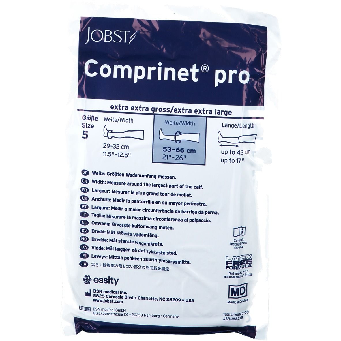 COMPRINET Pro 53-66cm Sondergrösse Kniel 1 Paar