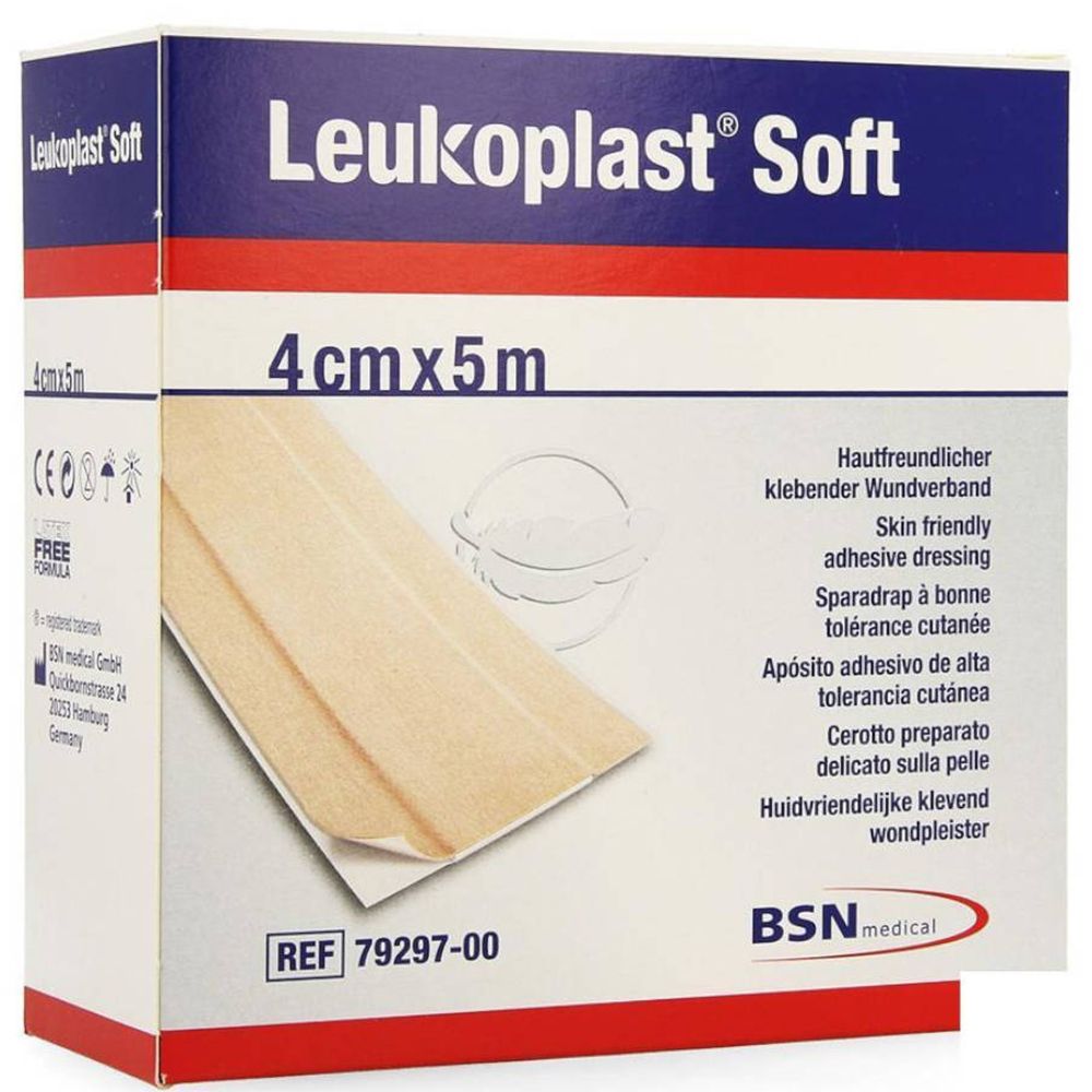 LEUKOPLAST soft white 4cmx5m big packs Rolle