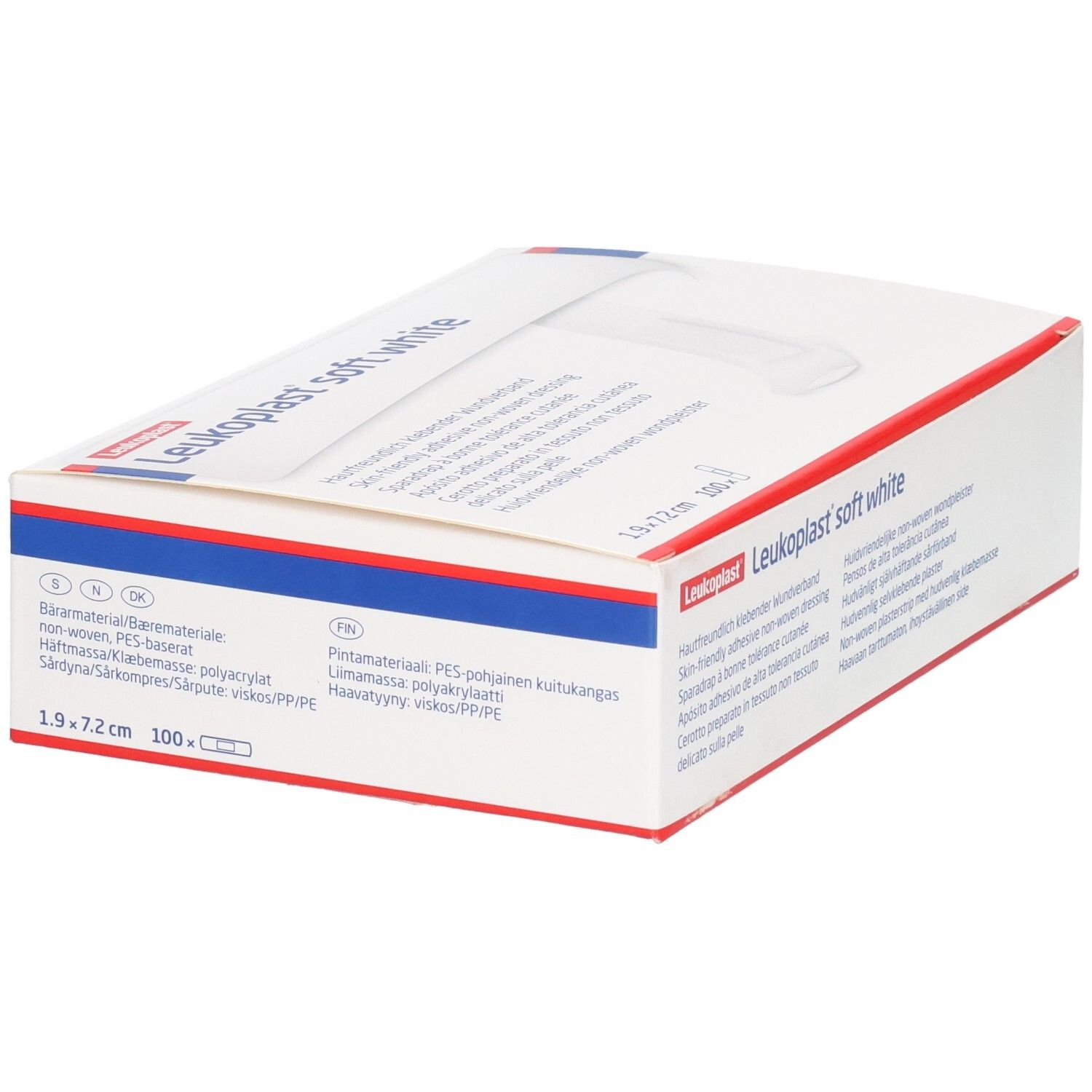 Pflaster Leukoplast Soft (weiss, 1.9x7.2cm)