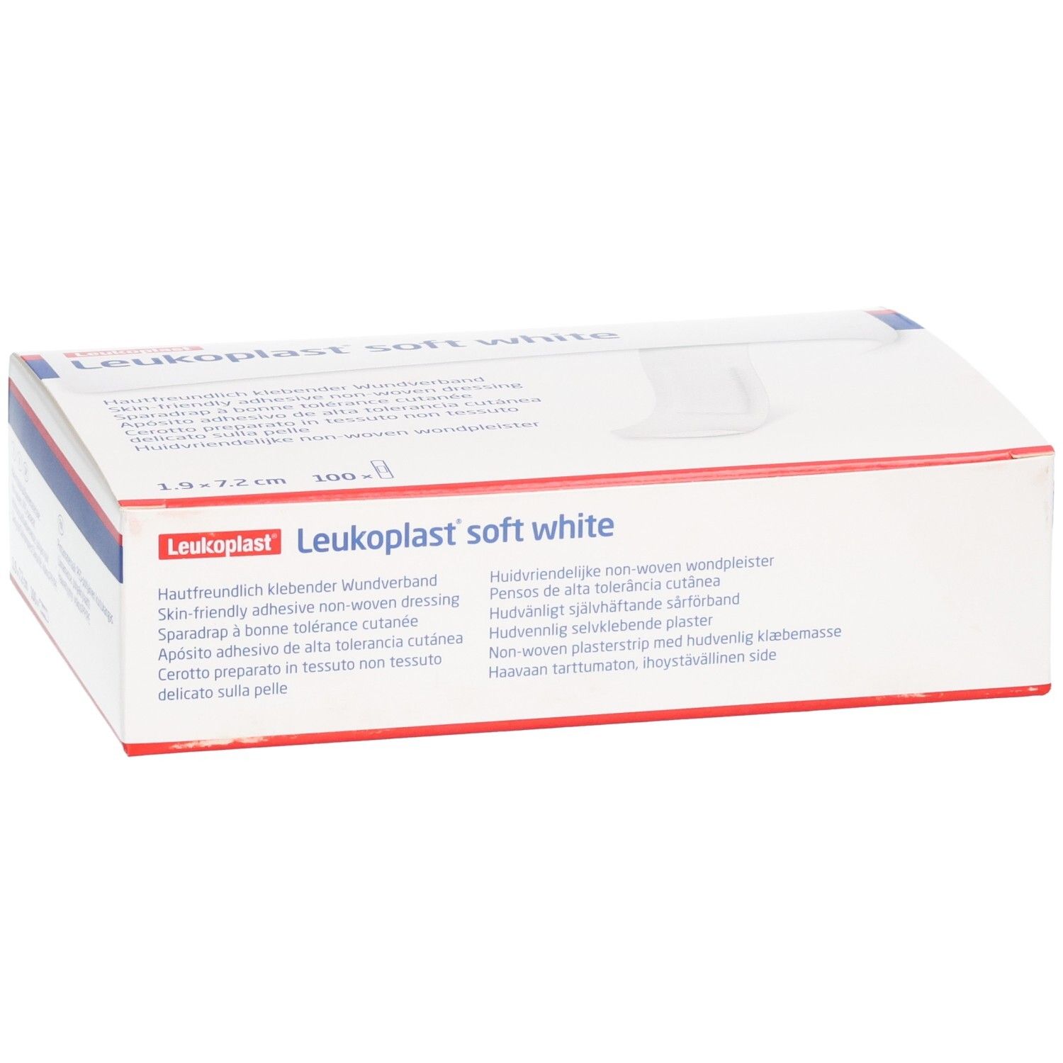 Pflaster Leukoplast Soft (weiss, 1.9x7.2cm)