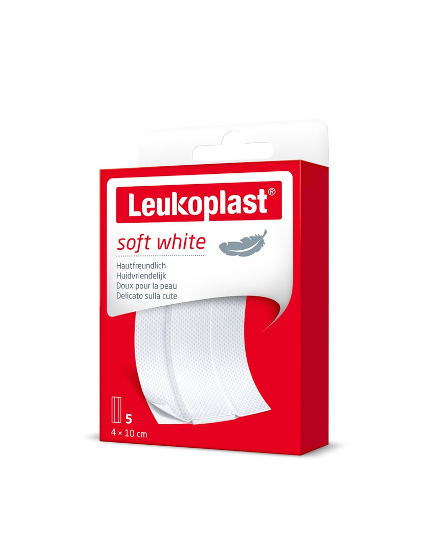 LEUKOPLAST soft white 4x10cm 5 Stk