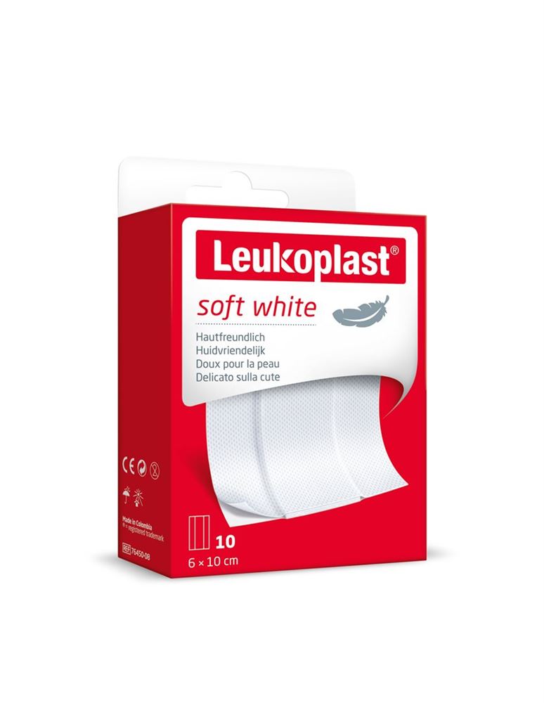 LEUKOPLAST soft white 6x10cm 10 Stk