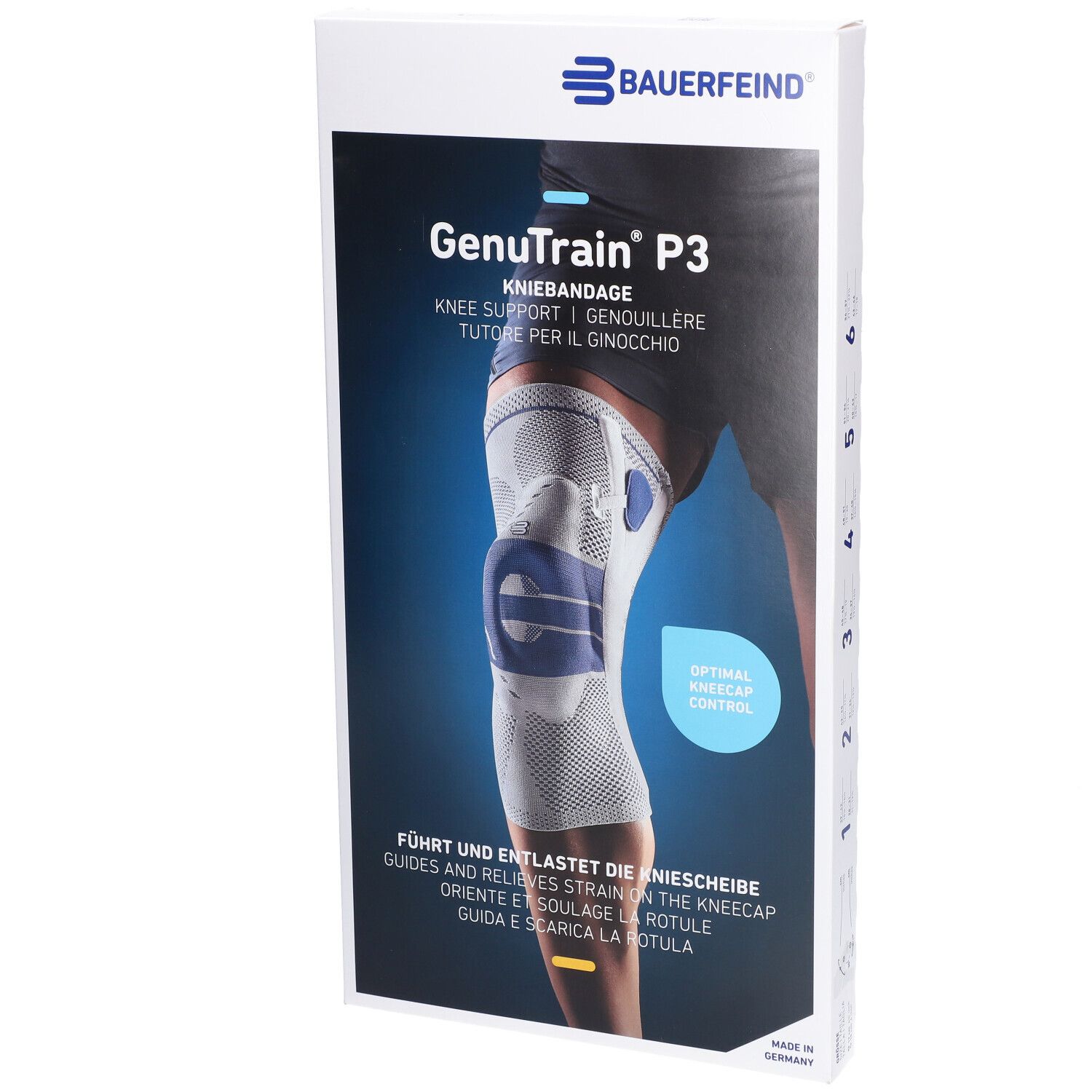 BAUERFEIND GenuTrain P3 Aktivband Gr4 re tit