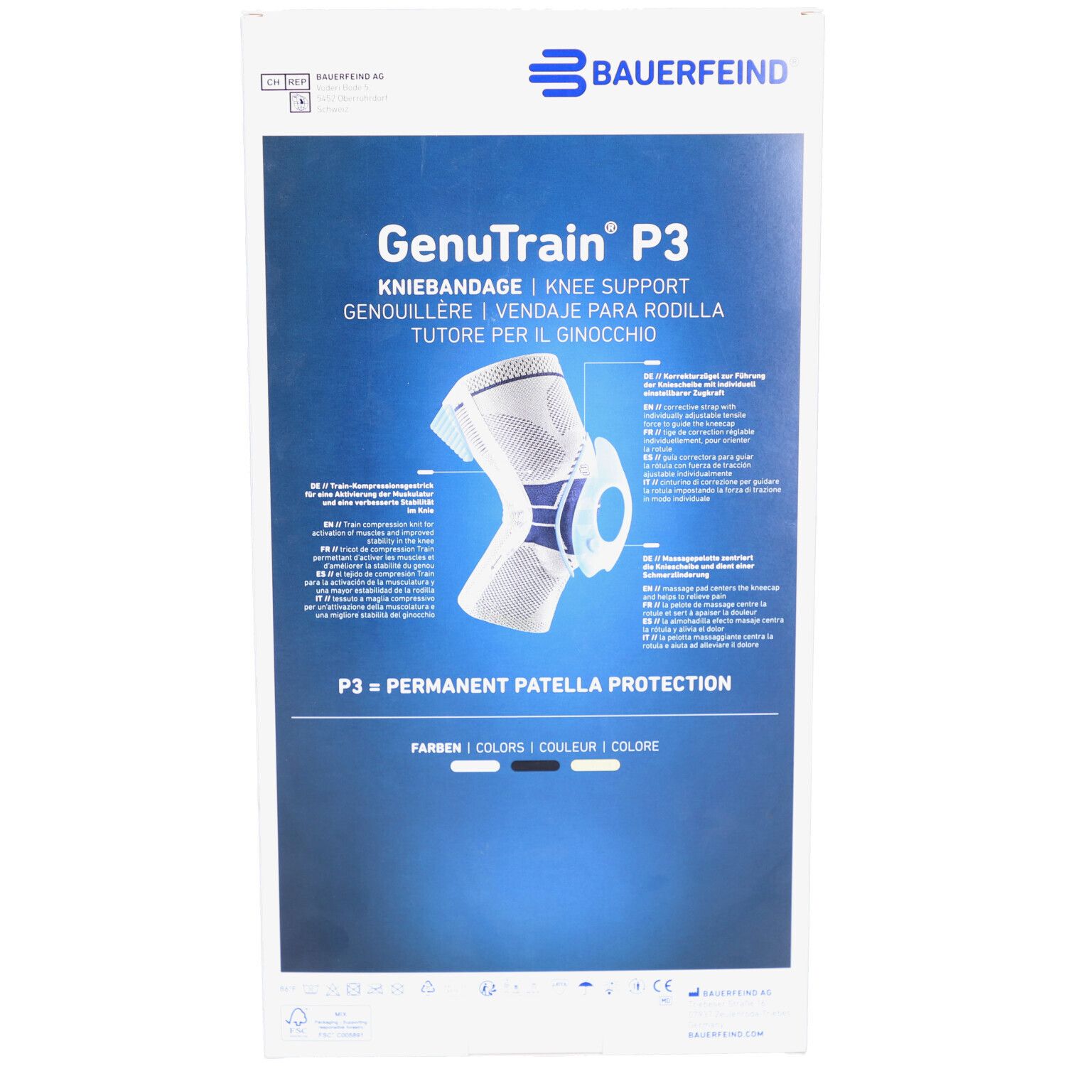 BAUERFEIND GenuTrain P3 Aktivband Gr3 li tit