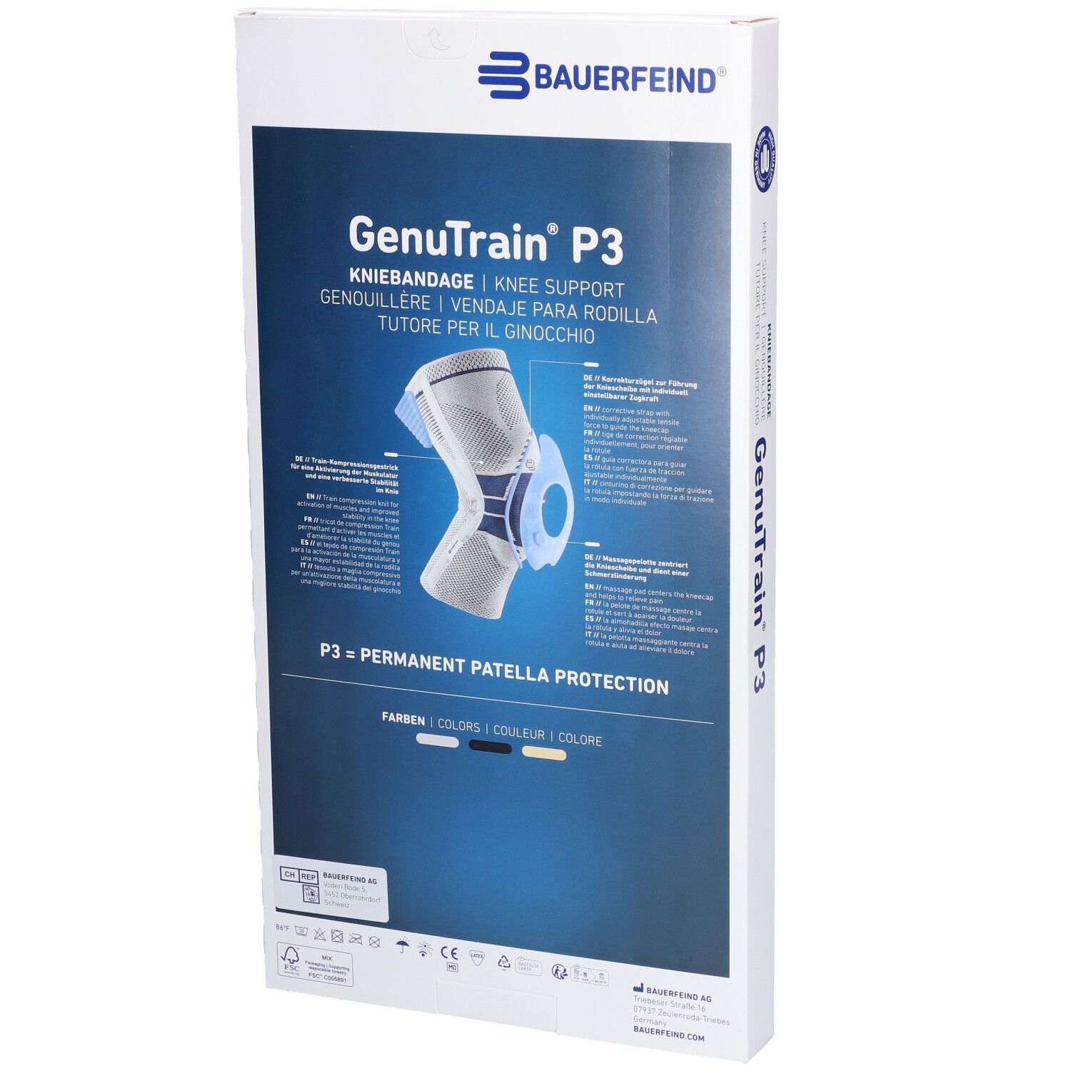 BAUERFEIND GenuTrain P3 Aktivband Gr3 li tit