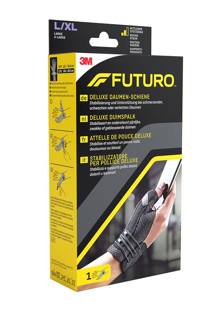 3M FUTURO Deluxe Daumen-Schiene L/XL lin/rech schw