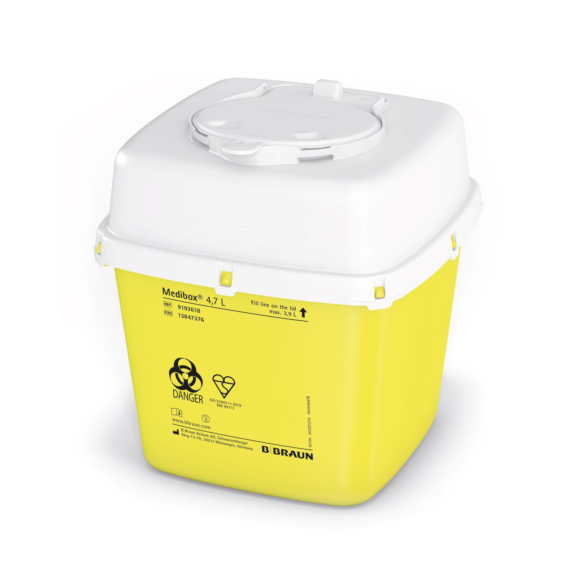 MEDIBOX collecteur aiguilles usagées 4.7l
