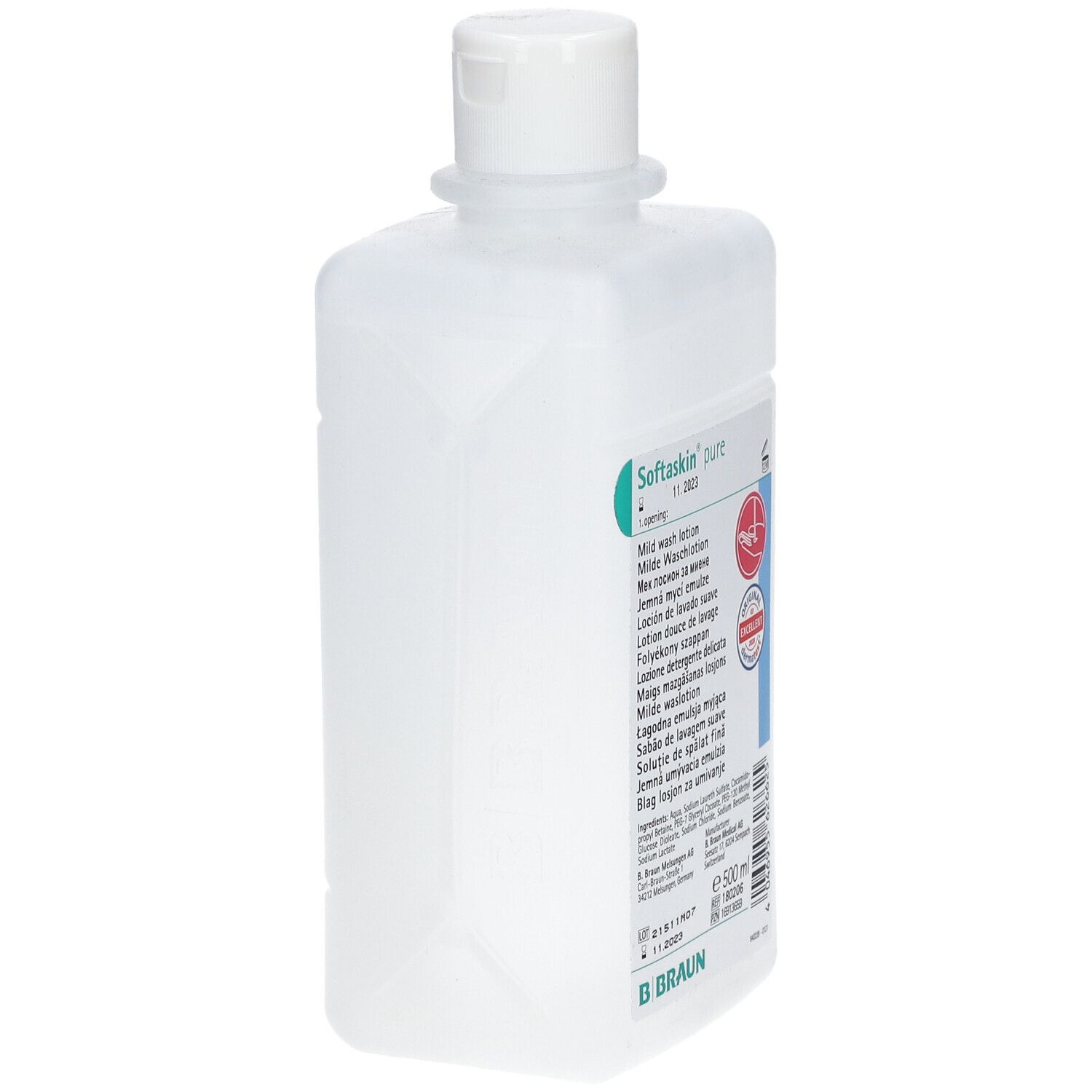 SOFTASKIN PURE FALTFL. "EU" 500ML