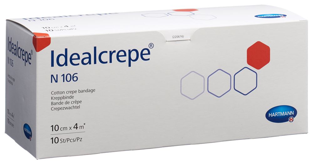 IVF idealcrepe bande 4mx10cm 10 pce
