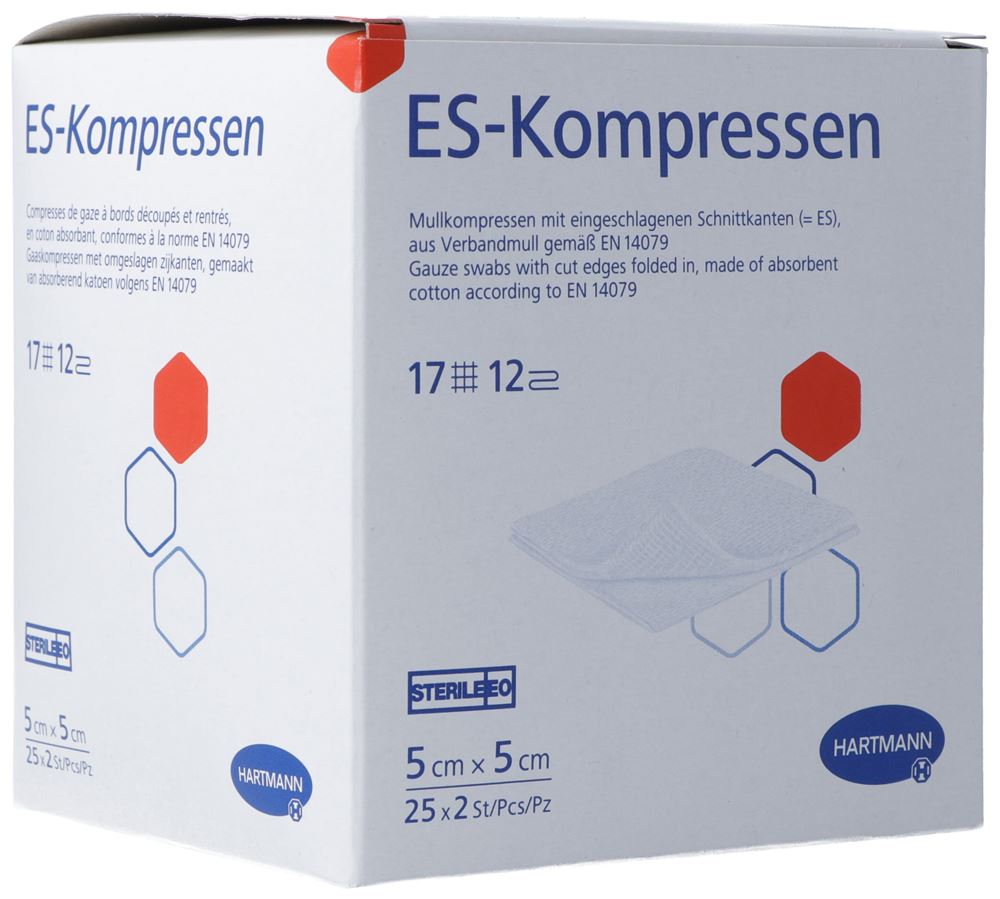 HARTMANN ES-Kompr T17 5x5cm 12f st 25 x 2 Stk
