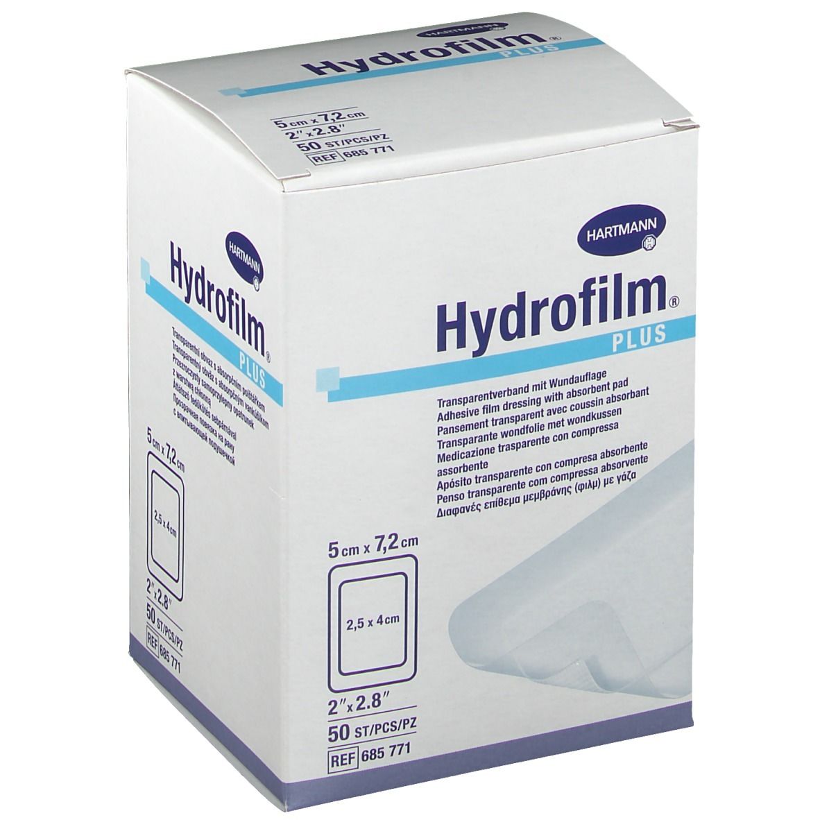 Folienverband Hydrofilm Plus steril (5x7.2cm)
