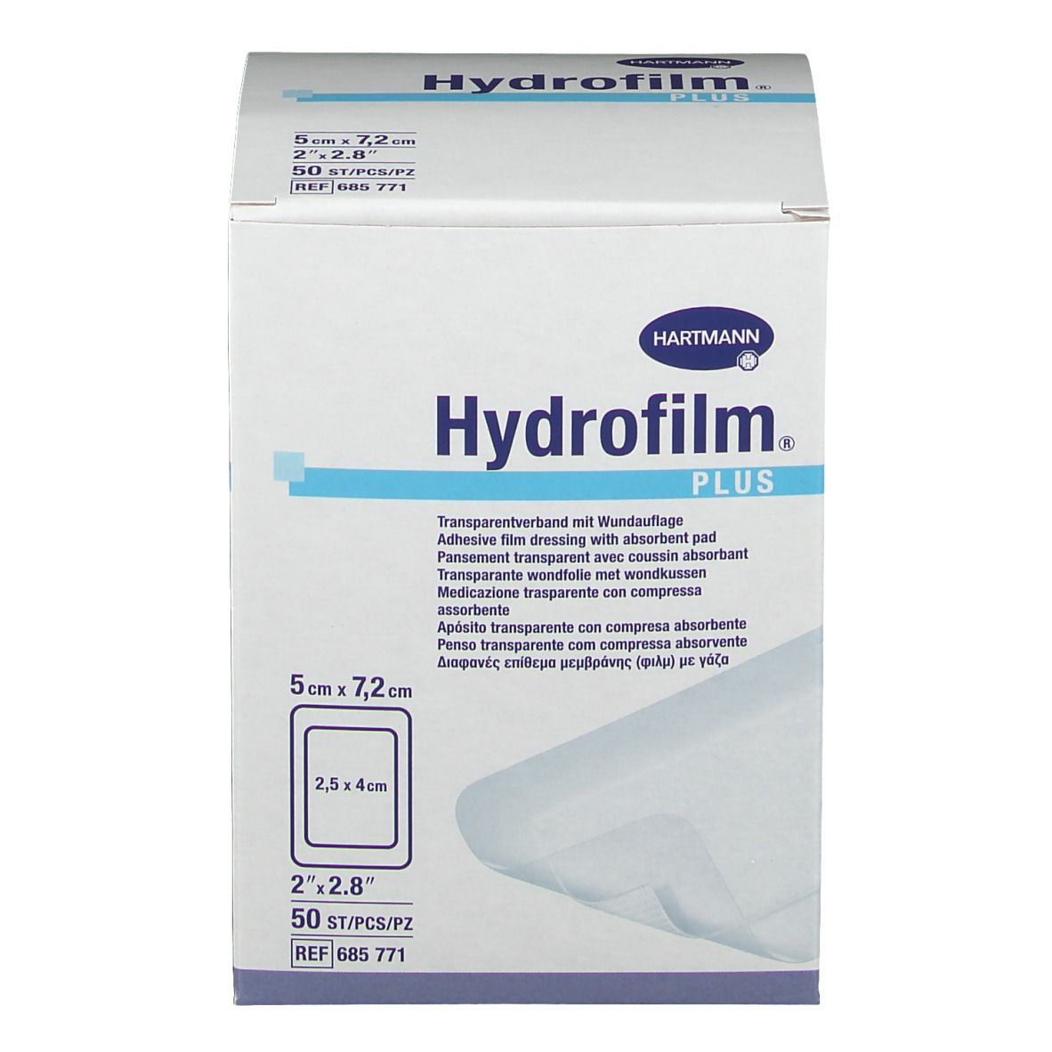 Folienverband Hydrofilm Plus steril (5x7.2cm)