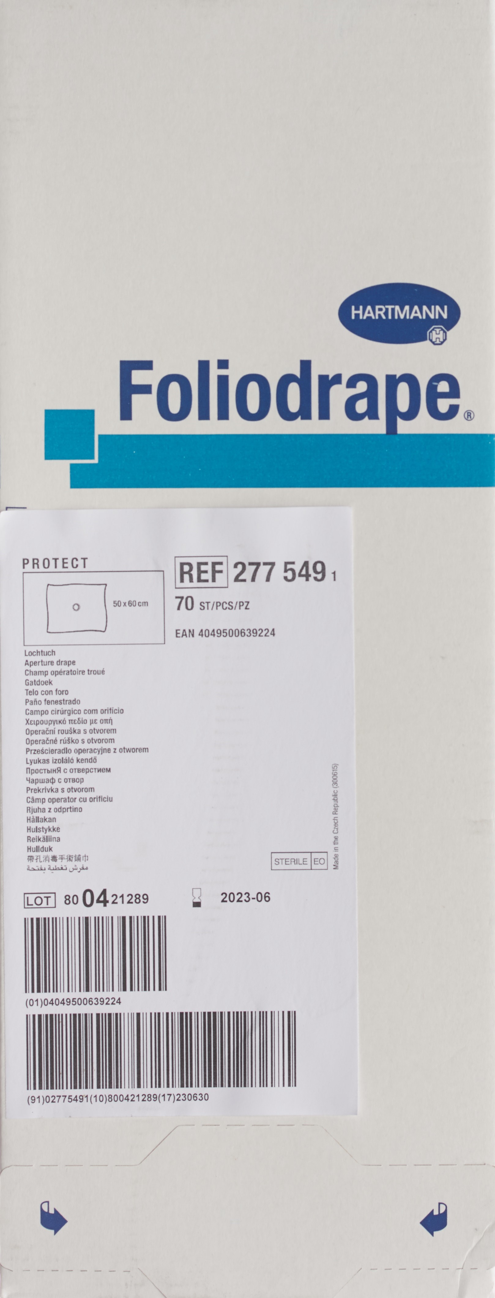 FOLIODRAPE Protect Lochtuch 50x60/5cm 70 Stk