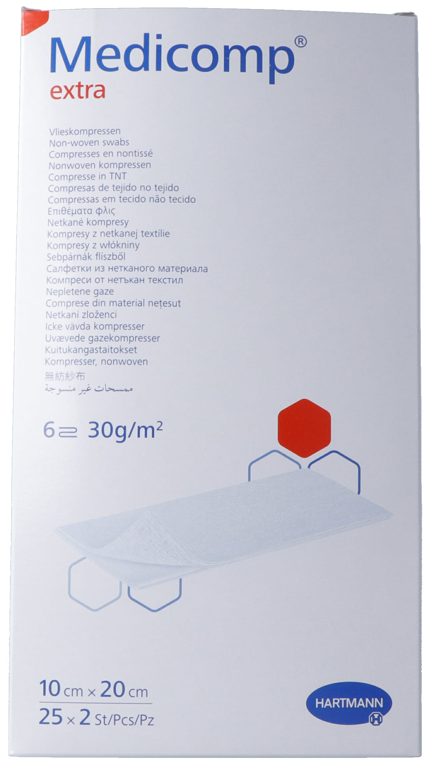 MEDICOMP Extra 6 fach S30 10x20cm st 25 x 2 Stk