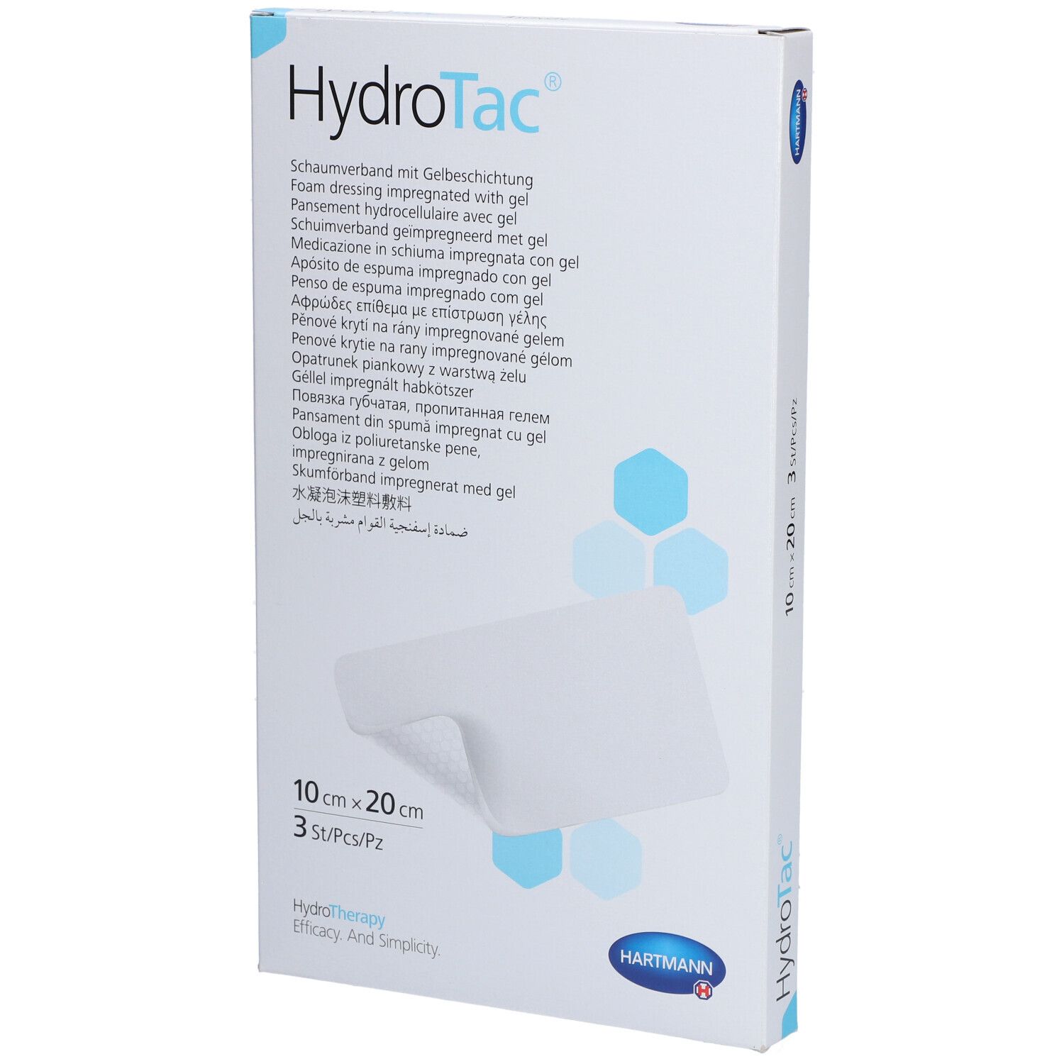 HYDROTAC Wundverband 10x20cm steril 3 Stk