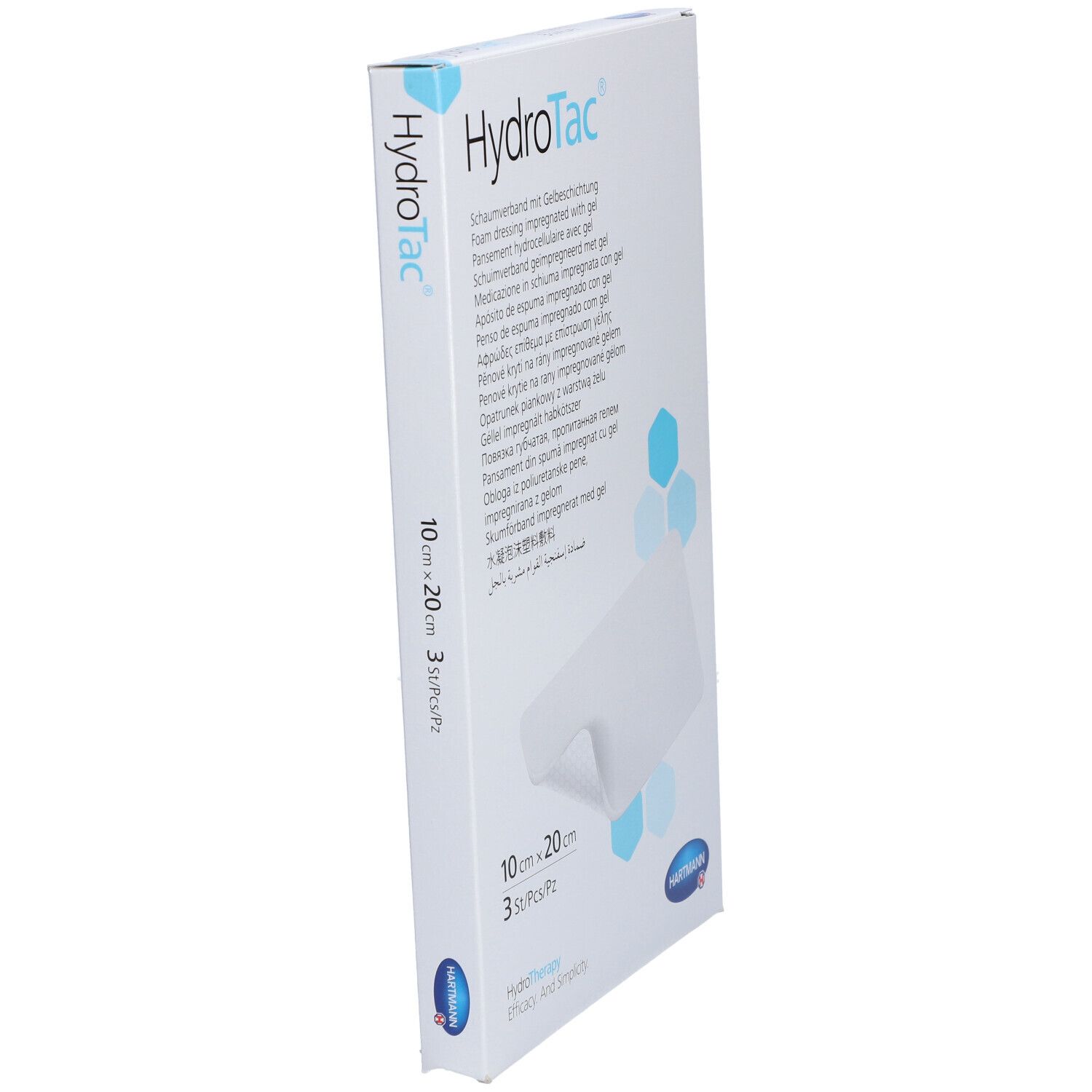 HYDROTAC Wundverband 10x20cm steril 3 Stk
