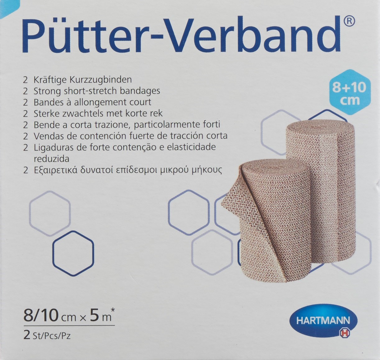 PÜTTER Verband 8/10cmx5m 2 Stk
