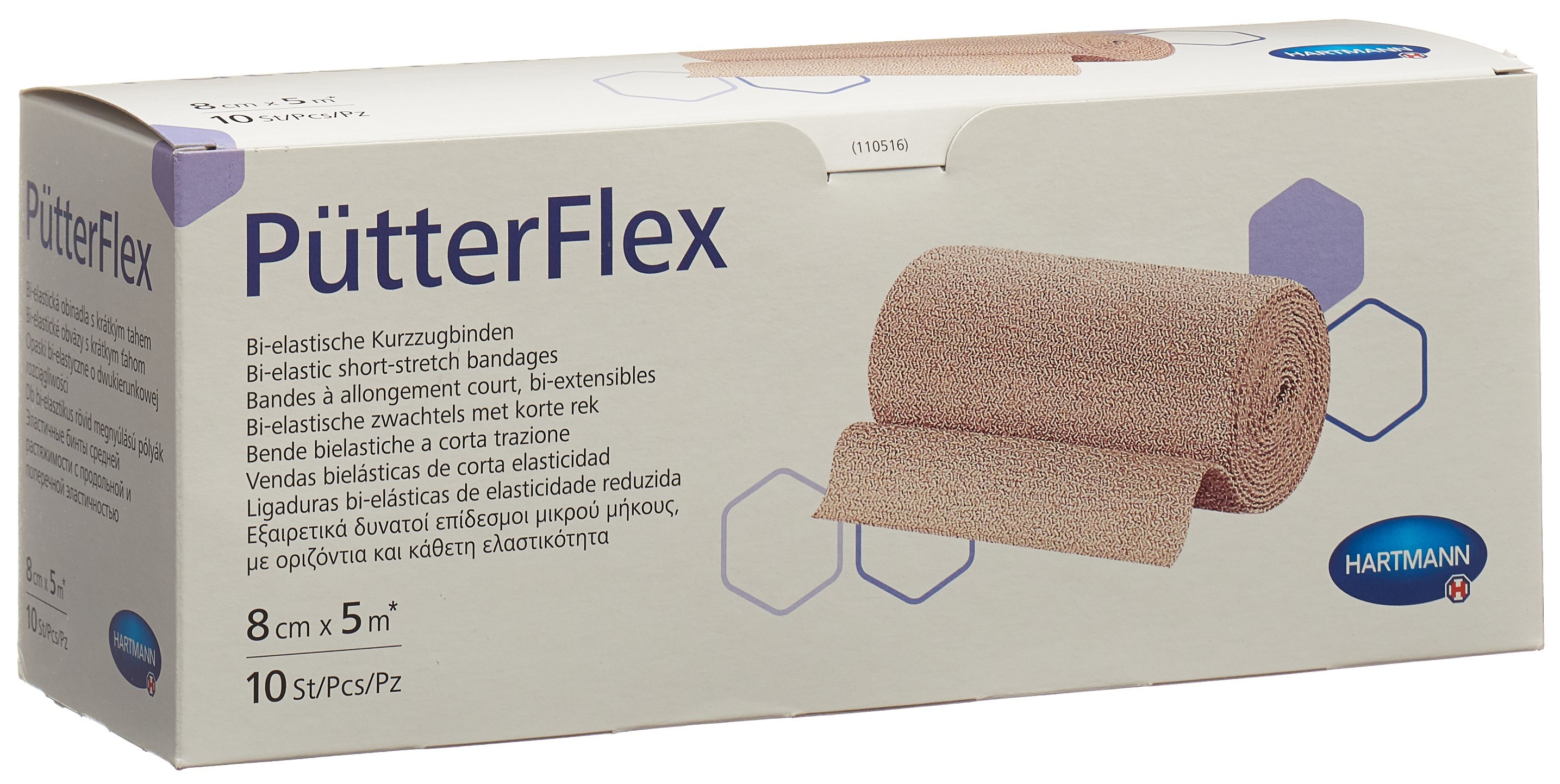 PÜTTER FLEX Binde 8cmx5m (#) 10 Stk