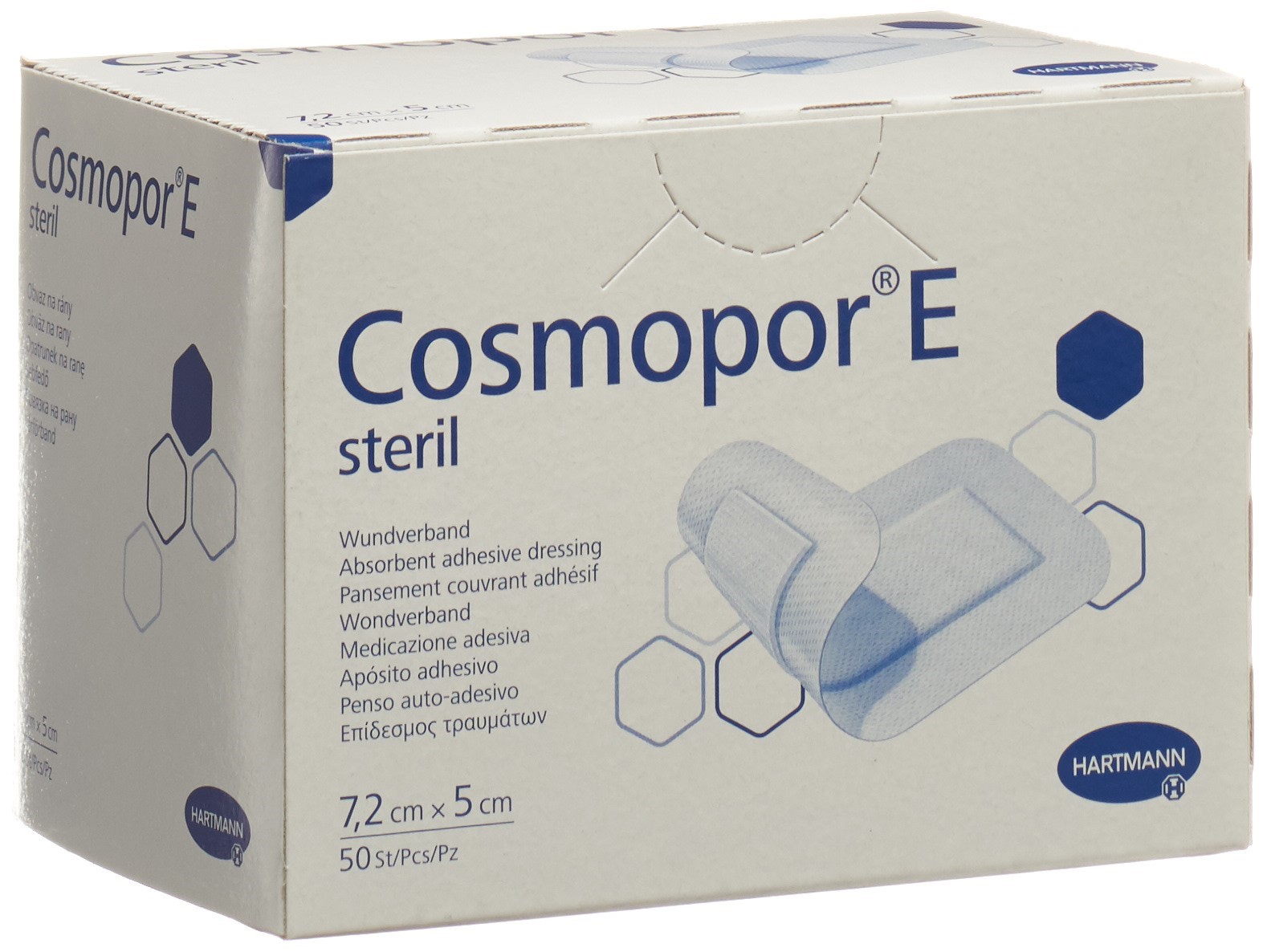 COSMOPOR E pansem rapide 7.2cmx5cm stérile 50 pce