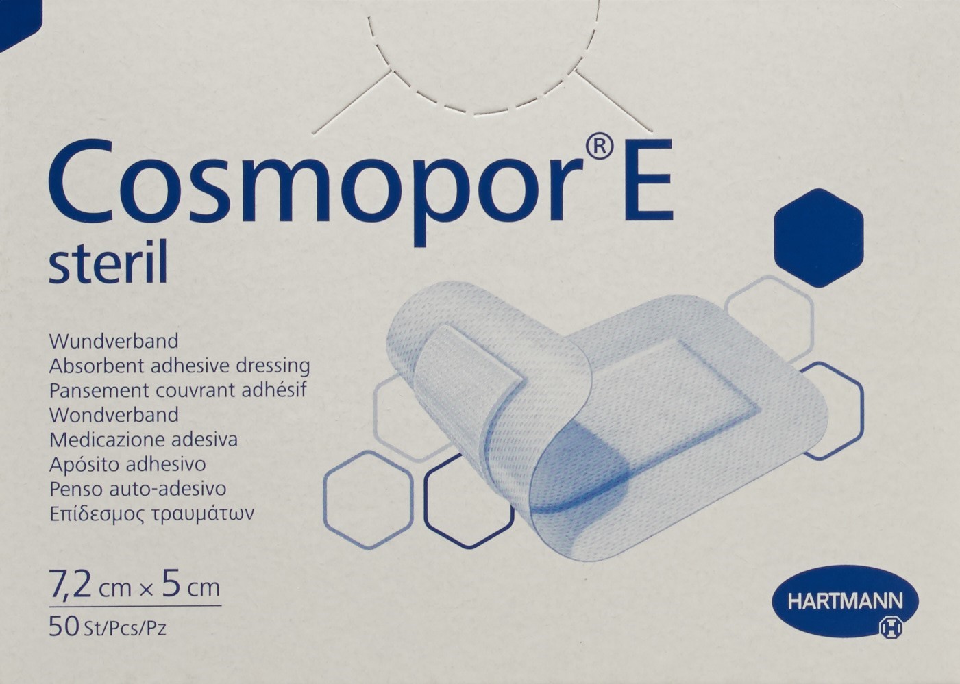 COSMOPOR E pansem rapide 7.2cmx5cm stérile 50 pce