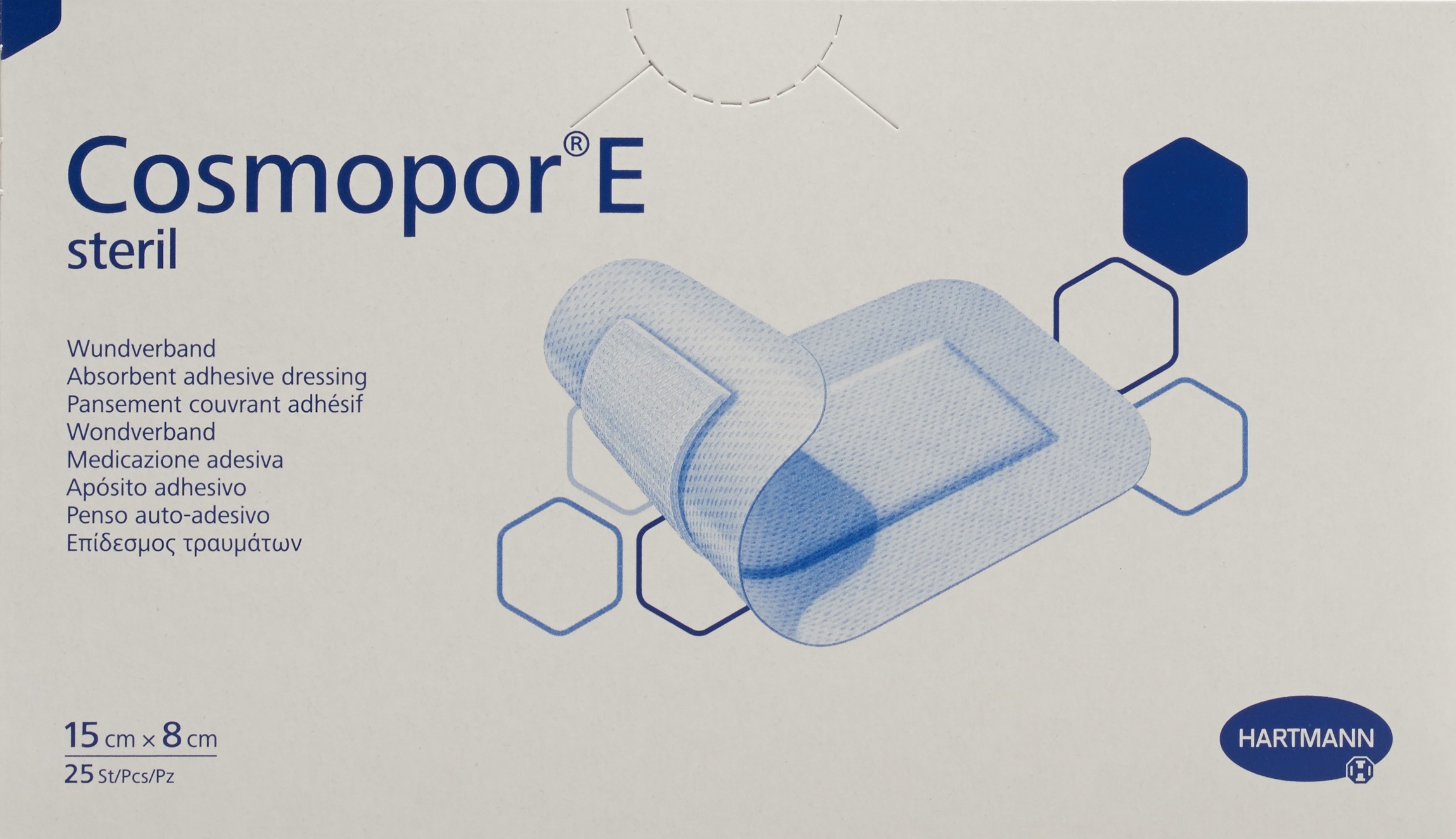 COSMOPOR E pansem rapide 15cmx8cm stérile 25 pce