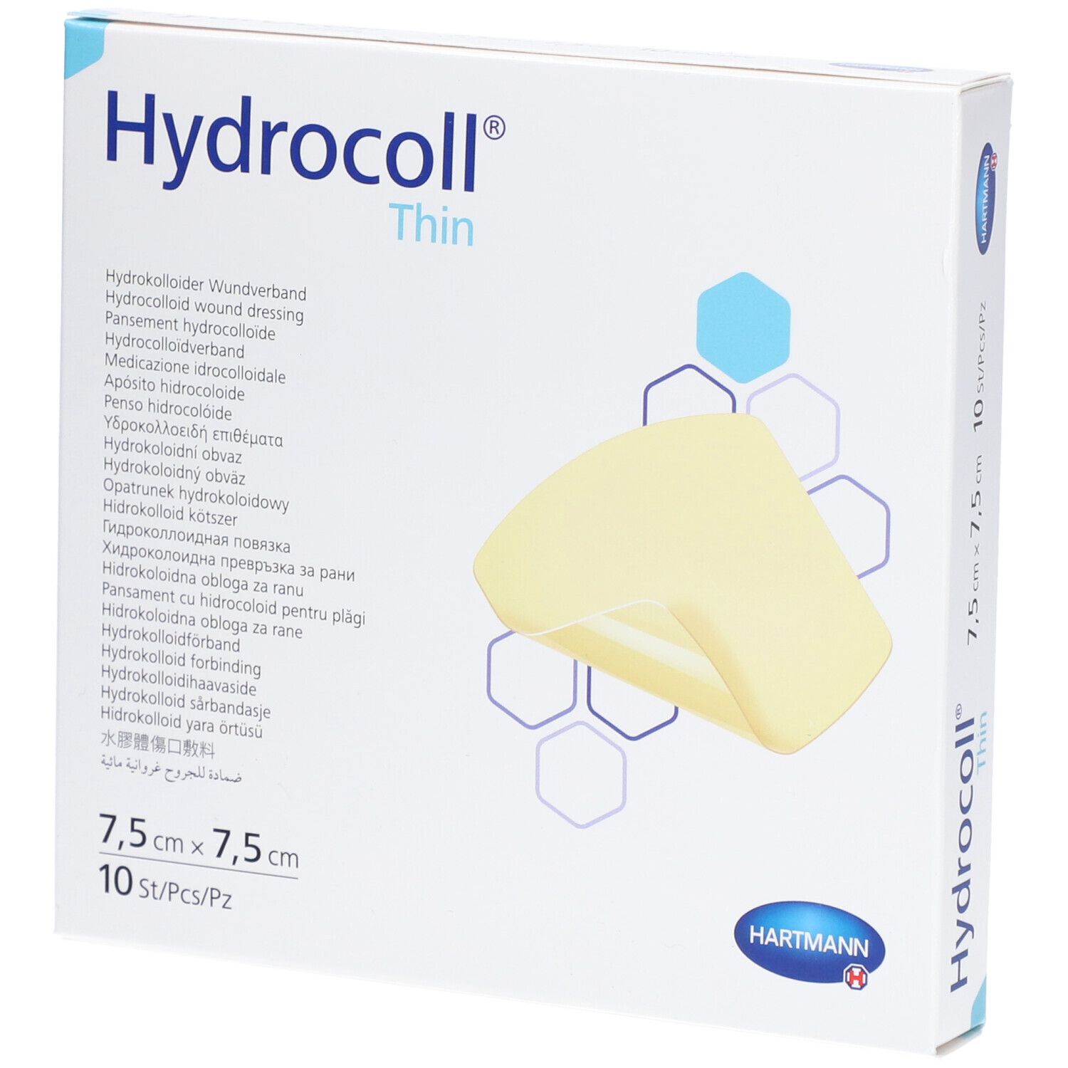 Hydrokolloid-Verband Hydrocoll thin (7.5x7.5cm)