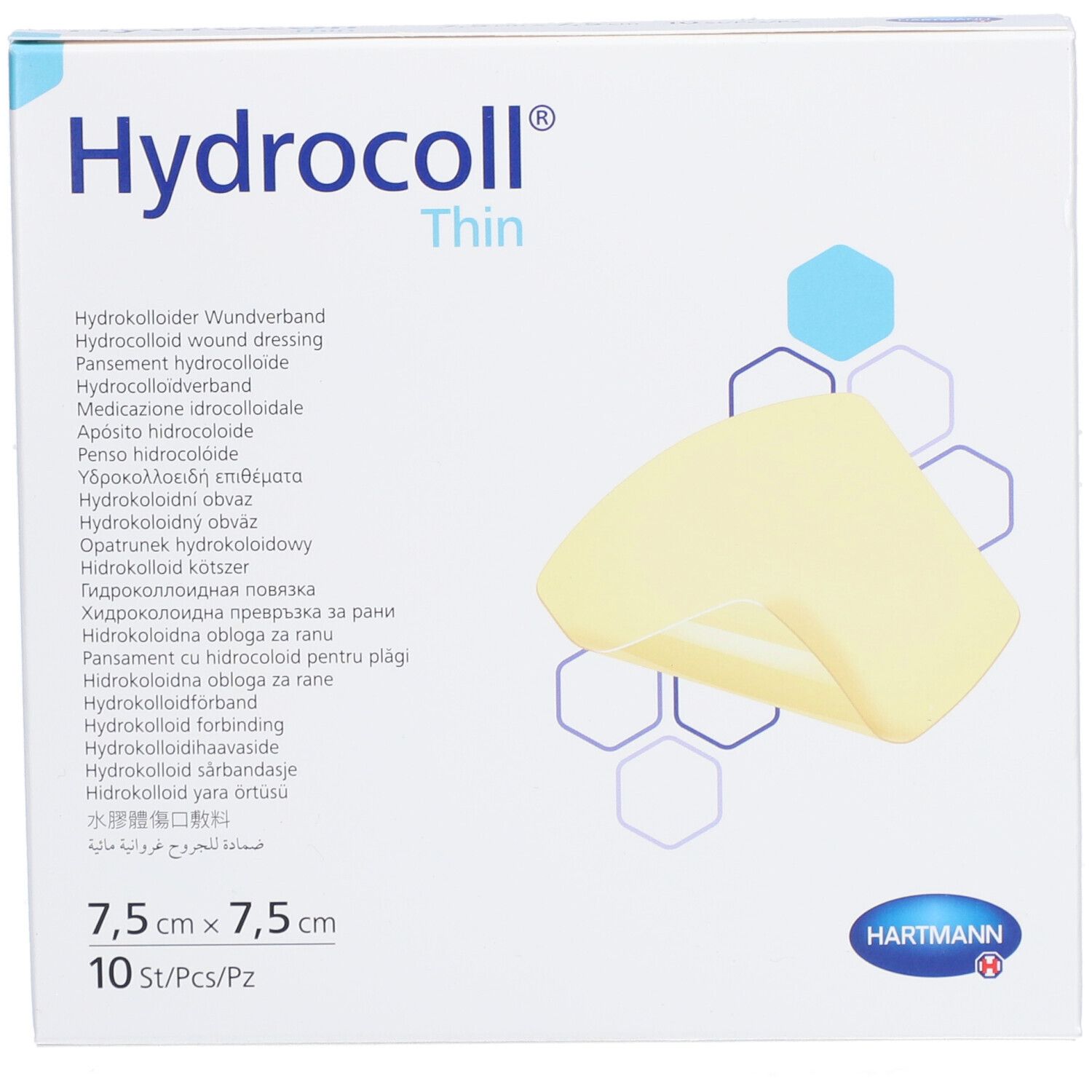Hydrokolloid-Verband Hydrocoll thin (7.5x7.5cm)