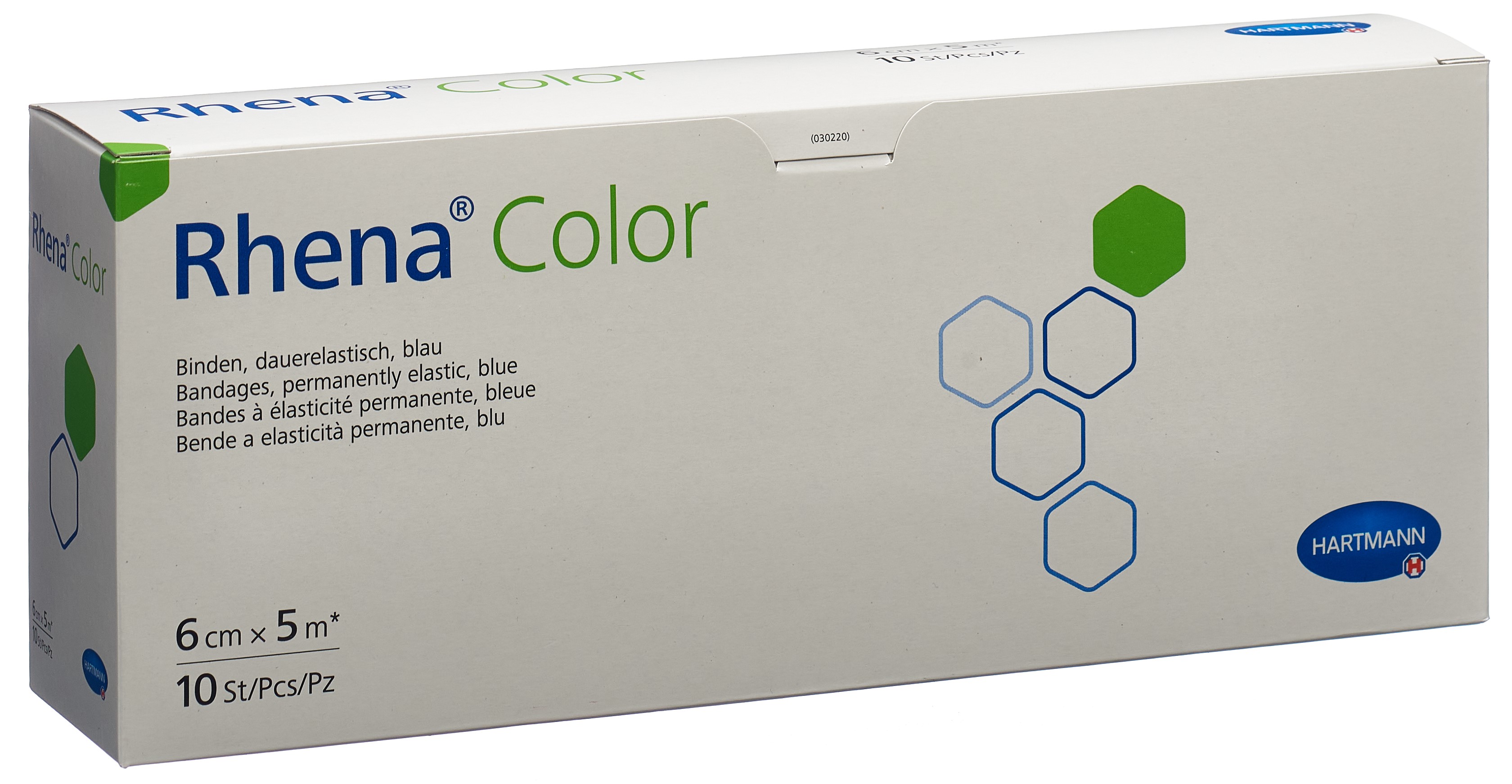 Mittelzugbinde Rhena Color blau (6cmx5m)