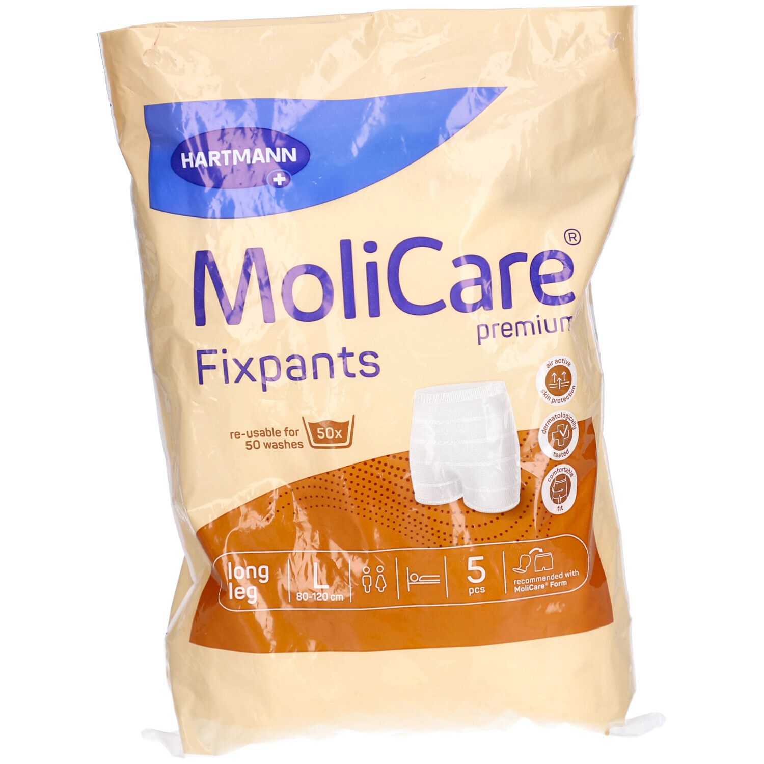 MOLICARE Premium Fixpants longleg L Btl 5 Stk
