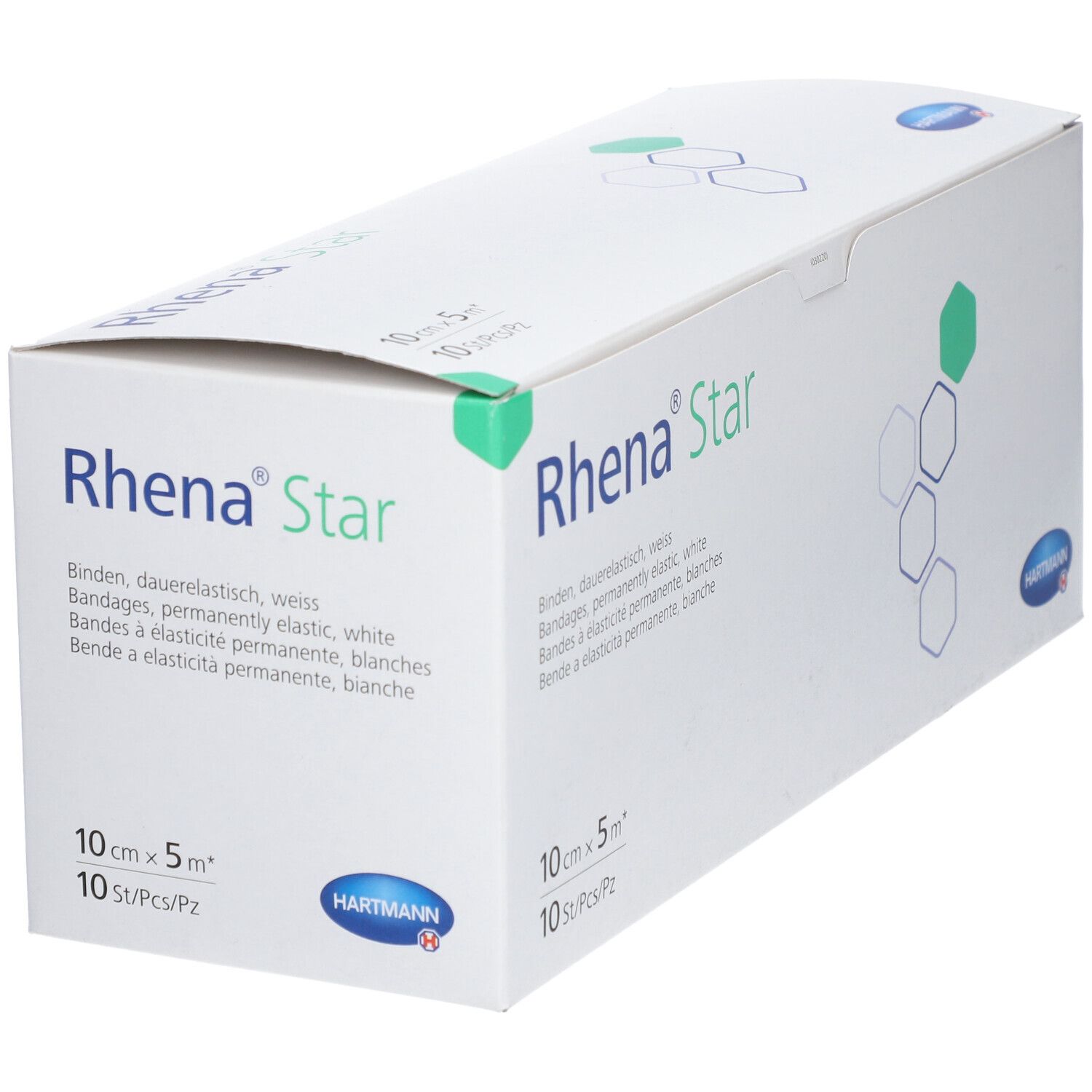 RHENA Star Elast Binde 10cmx5m weiss offen 10 Stk
